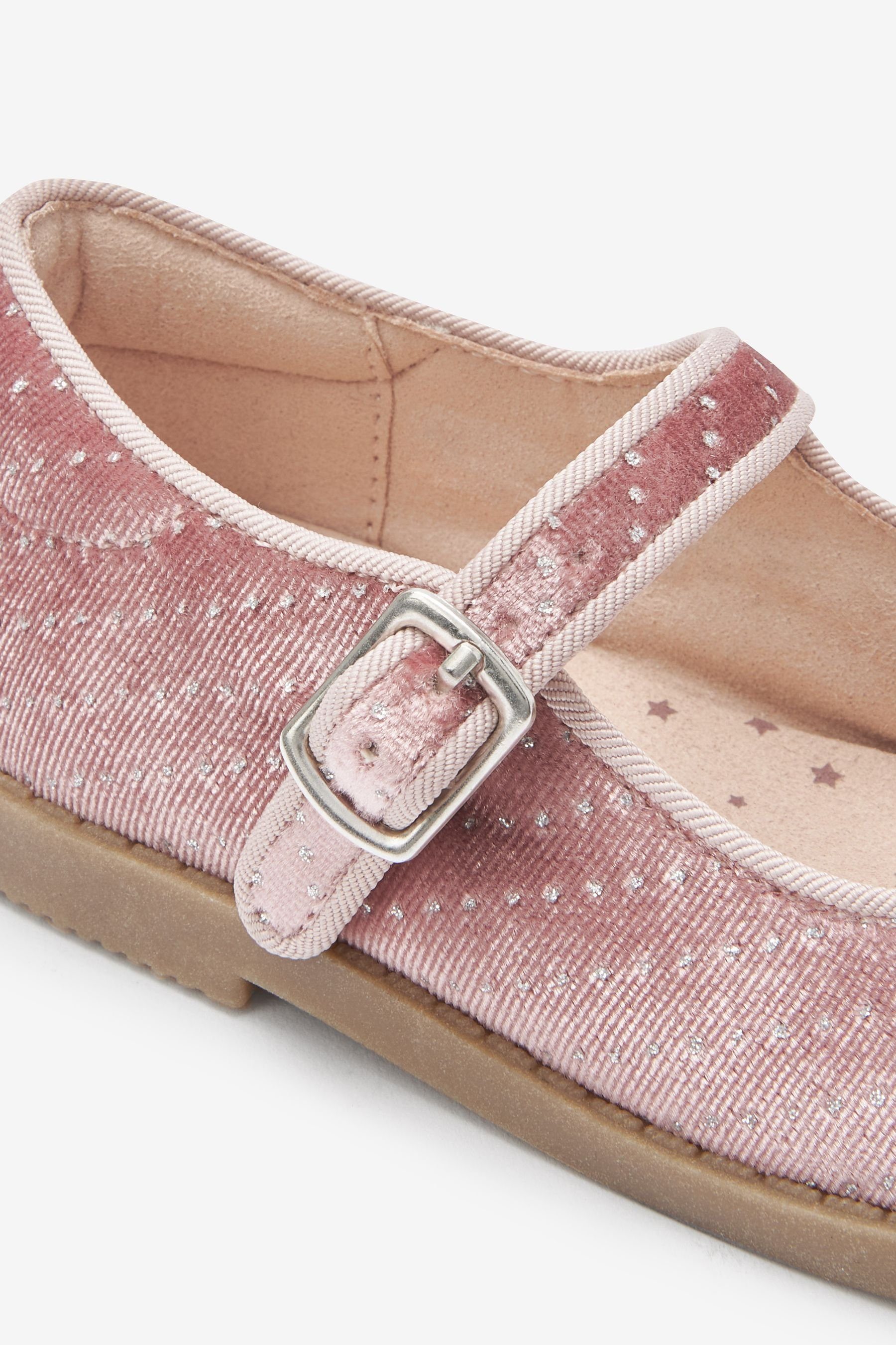 T-Strap-Sandale (1-tlg) Next Mary-Jane-Schuhe Pink Velvet