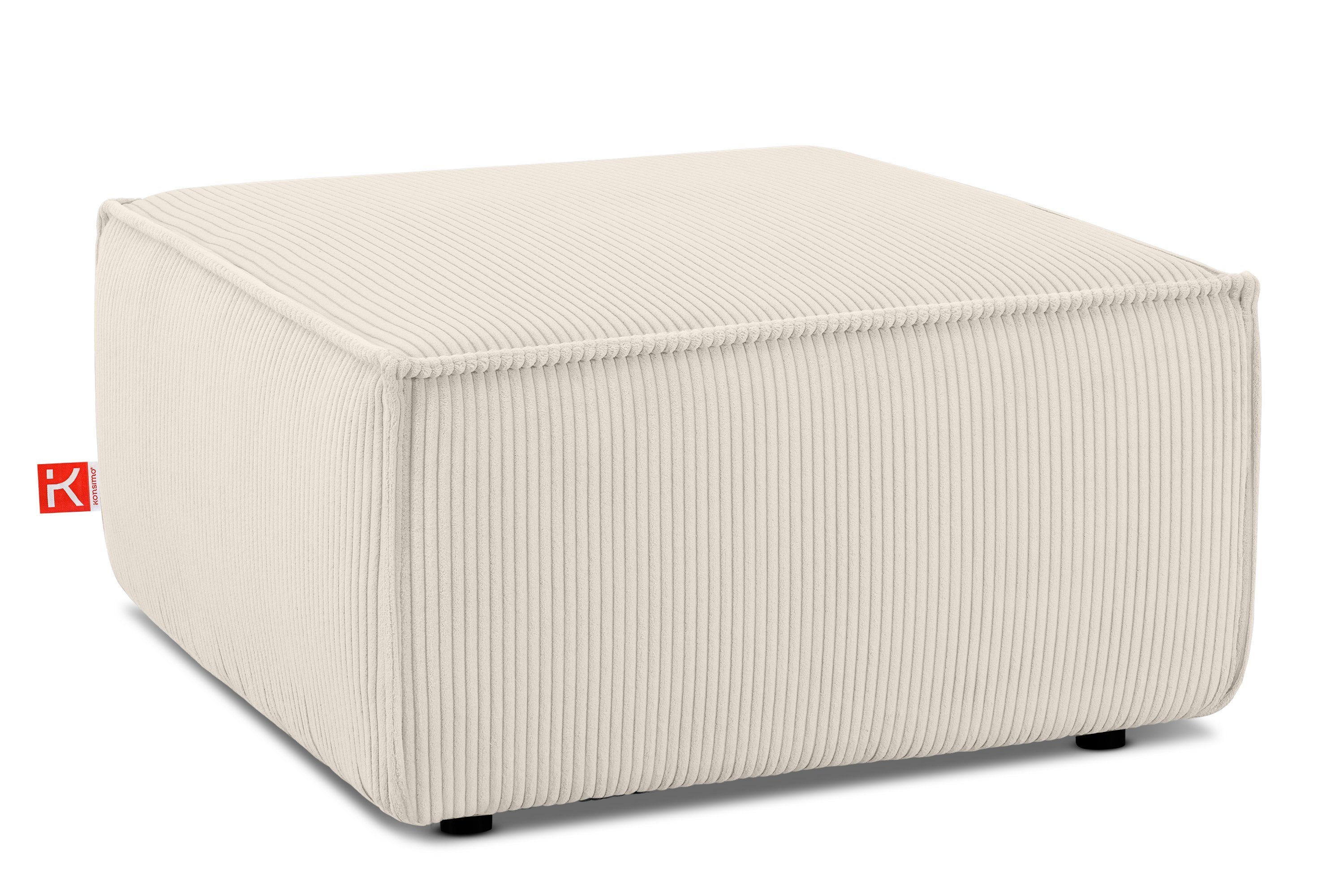 KONSIMO® Sitzhocker NAPI XXL Polsterhocker, Quadratisch 83x83 cm, hergestel günstig online kaufen