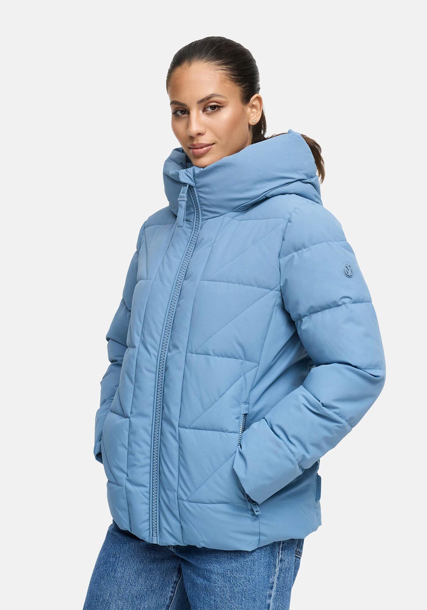Marikoo Winterjacke Kuschelnasee mit extra hohem Kragen und warmem Fleecefutter – Bild 2 von 5