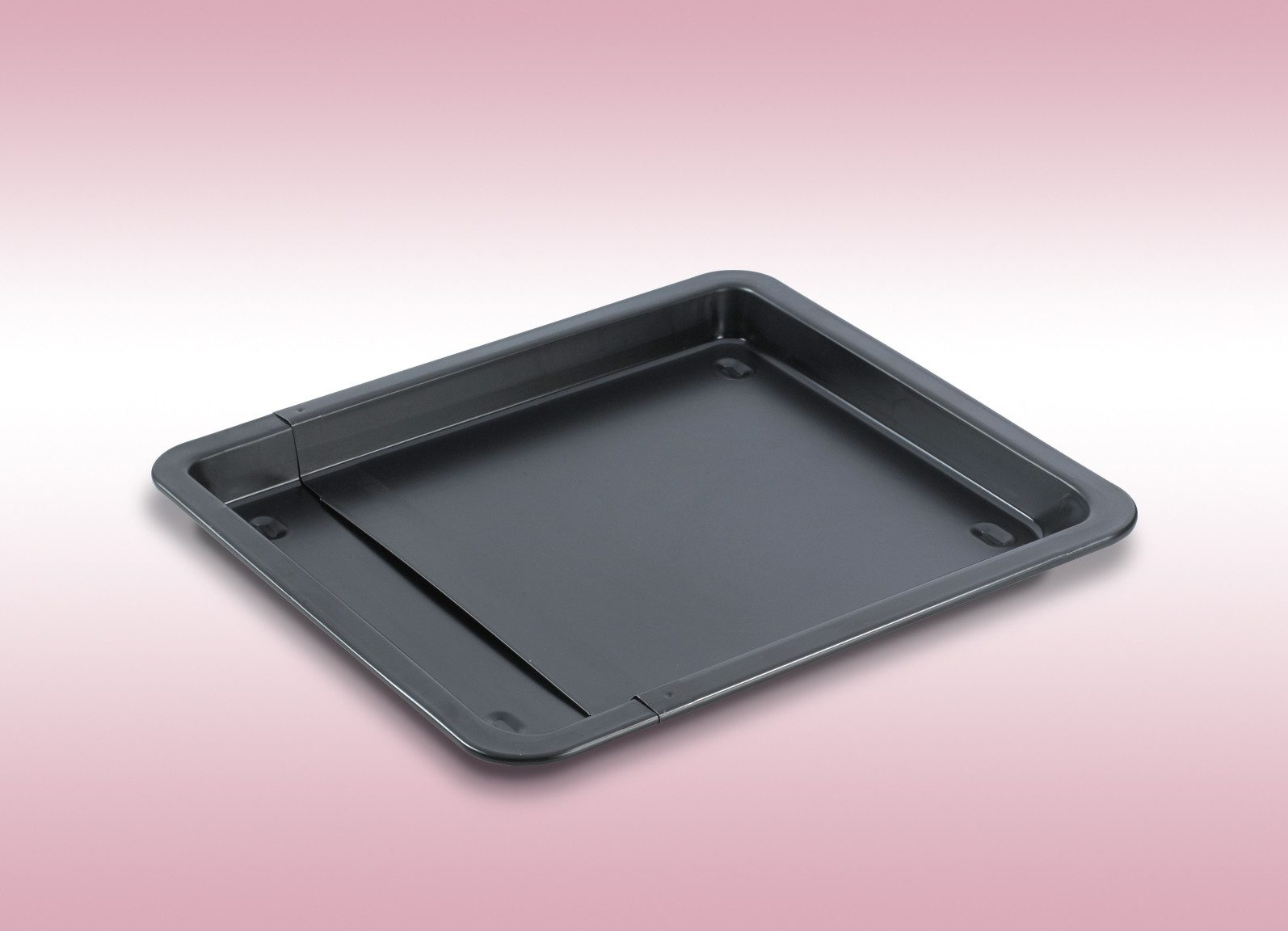 Fisko Backblech ausziehbar Universal Backofenblech Kuchenblech Pizzablech, Stahlblech mit Special Antihaft-Beschichtung, (1 x Backblech ausziehbar), mit Special Antihaftbeschichtung Made in Germany