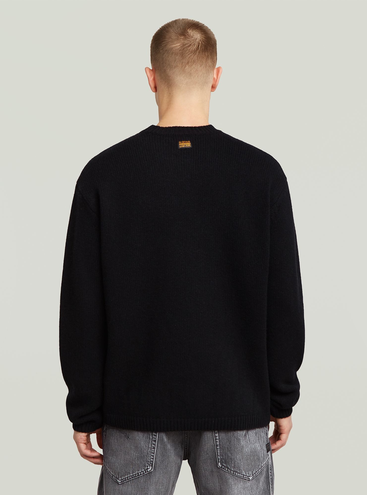 G-STAR Longpullover G Logo Relaxed Knit Pullover