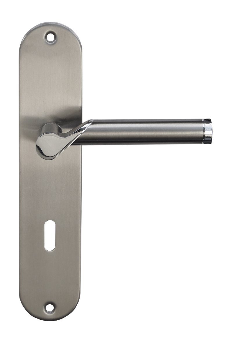 Alpertec Türbeschlag Renovierungsgarnitur II für 5 Zimmertüren BB und 1 WC-Tür (Spar-Set, 6 St., 5x Buntbart, 1x WC), Edelstahl poliert/satiniert