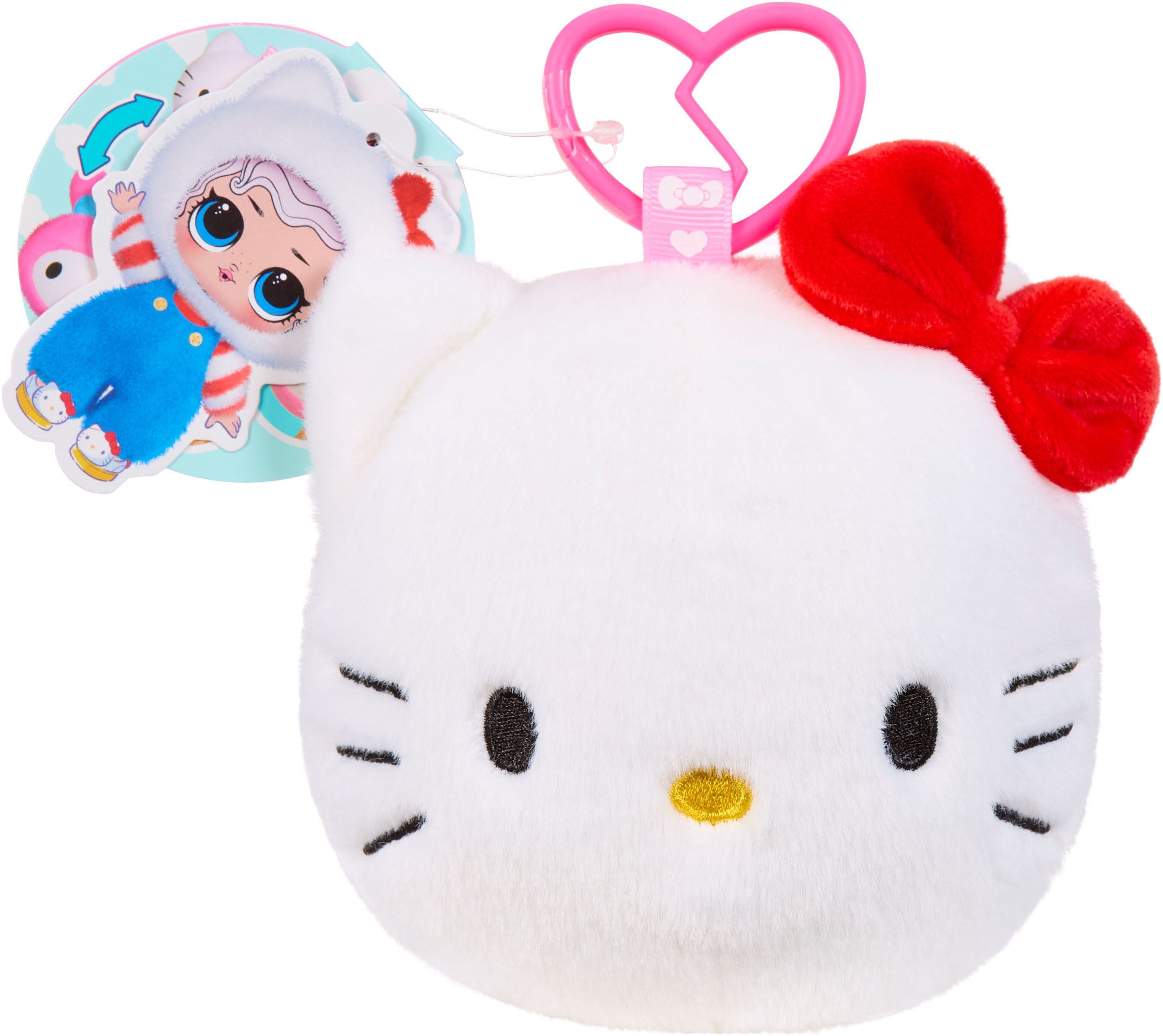 L.O.L. SURPRISE! Plüschanhänger L.O.L. Surprise Loves Hello Kitty Reversible Plush Surprise Asst, Variante nicht wählbar