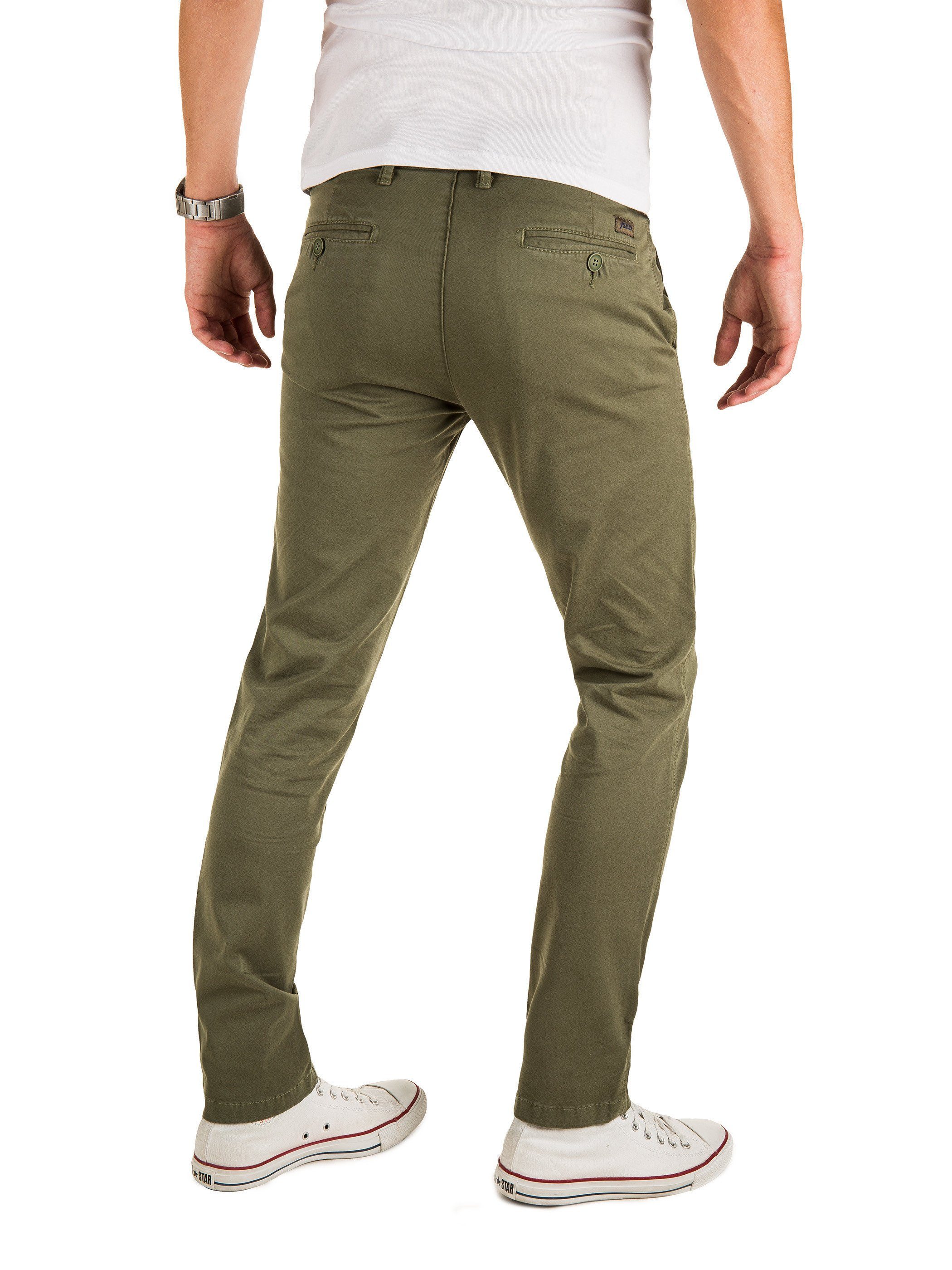 olive Malphite (180515) Grün dusty Yazubi Pants Chino Chinohose