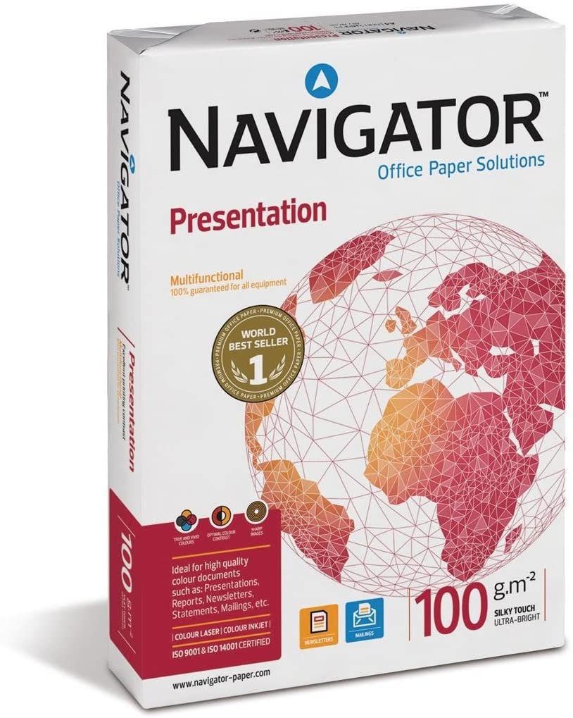 NAVIGATOR Drucker- und Kopierpapier 100g/m² weiß Blatt DIN-A3 Presentation - 500 Navigator