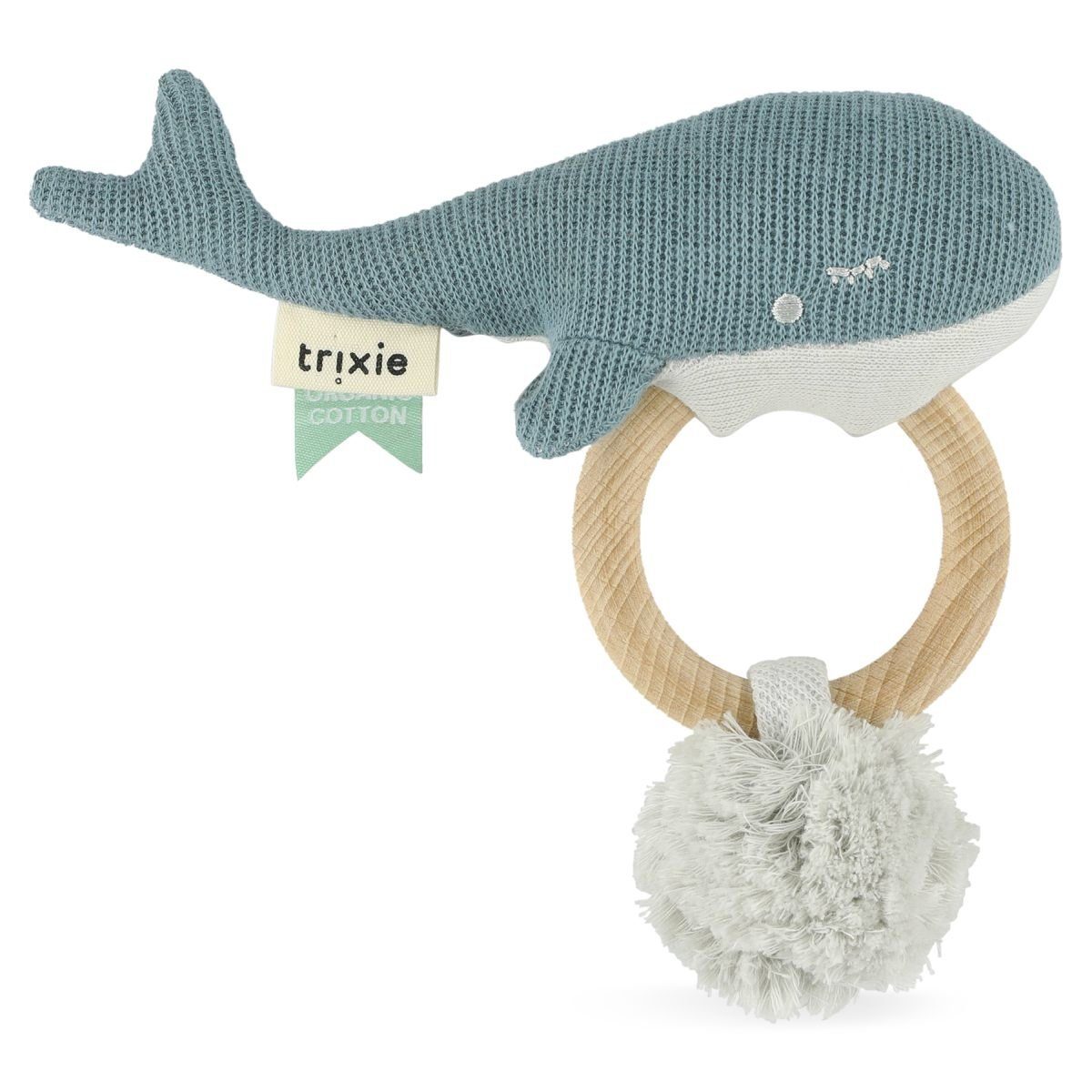 Trixie Baby Beißring Beißring Ø 7 cm Greifling Kuscheltier Babyspielzeug Wal