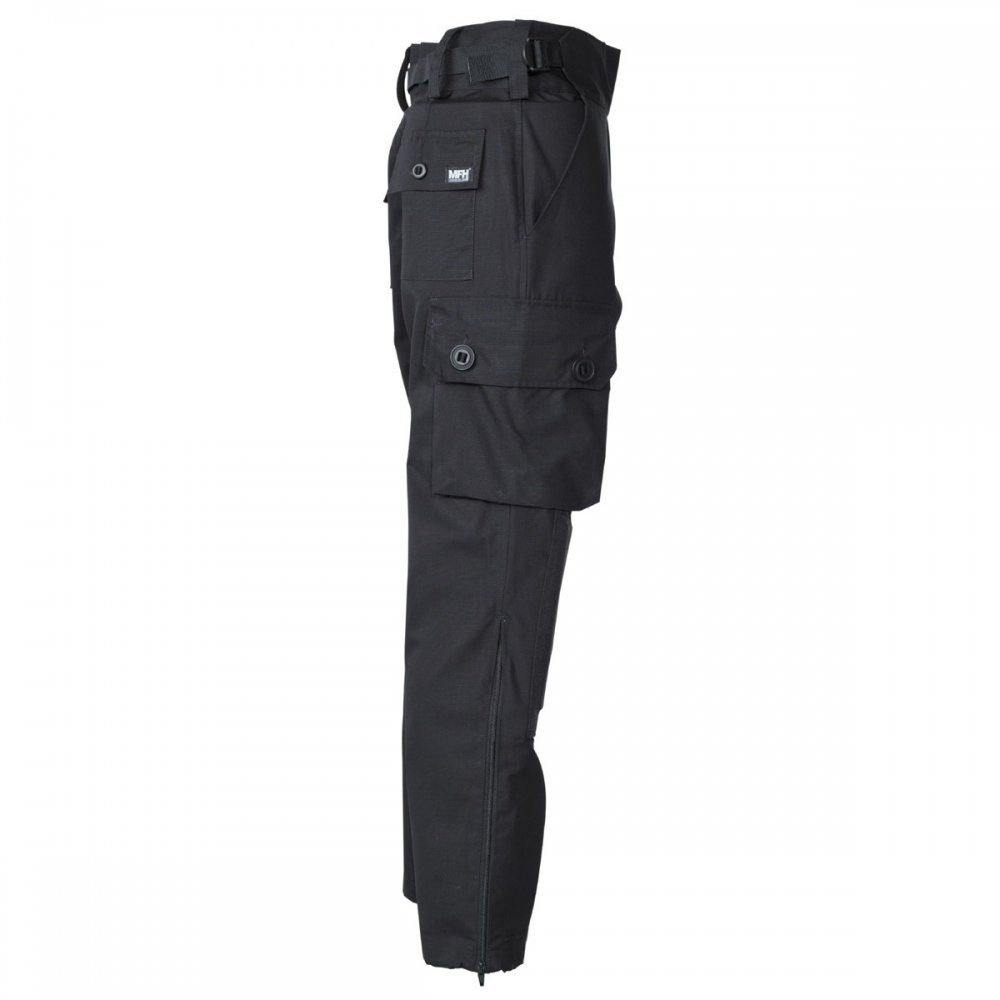 MFH Cargohose Kommandohose, "Smock", Rip Stop, schwarz - 3XL