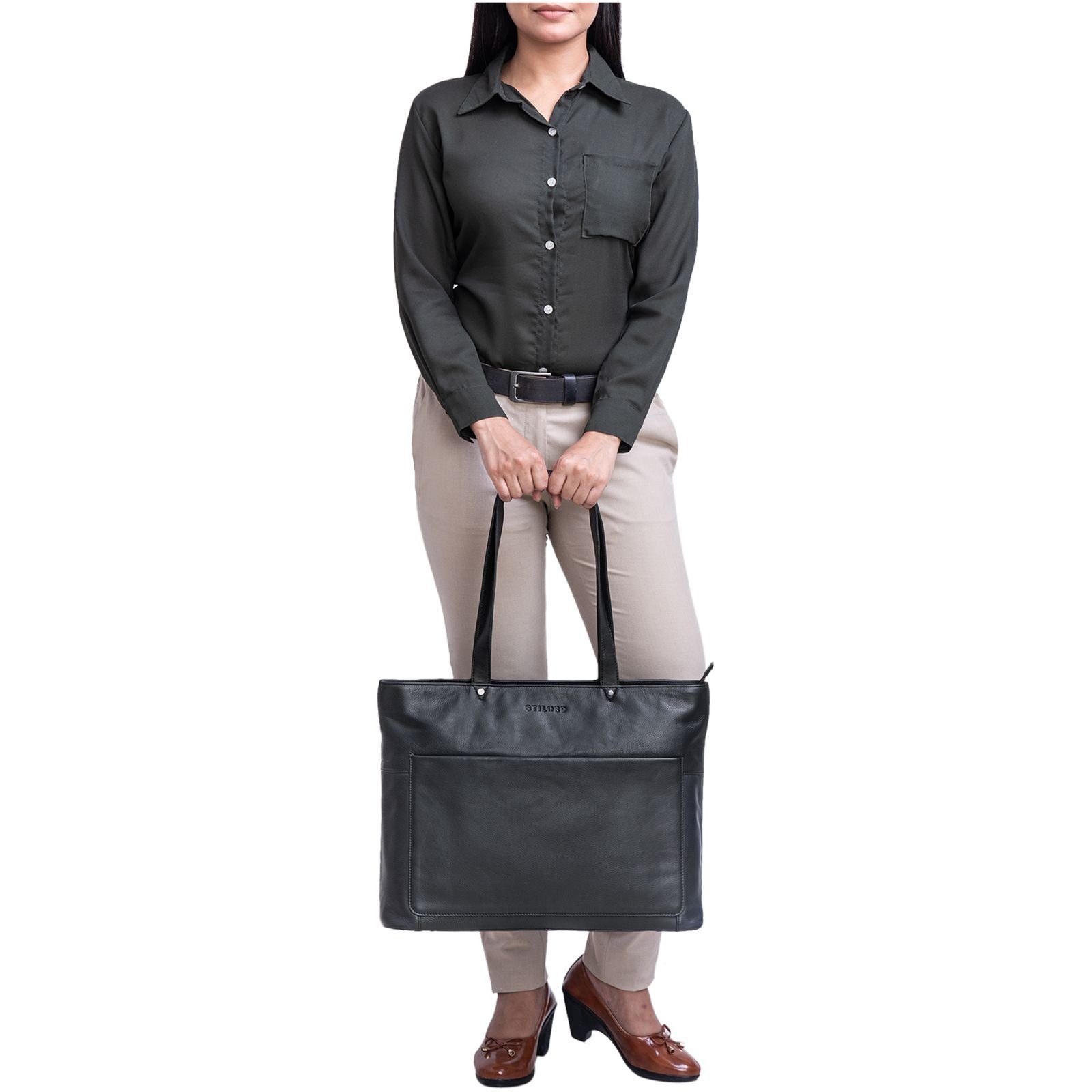 STILORD Handtasche "Astrid" Shopper Handtasche Leder Damen