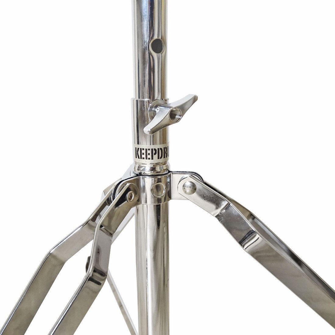 keepdrum Schlagzeughocker keepdrum Schlagzeughocker Rundsitz Schlagzeug Hocker (Drumhocker, Rundsitz), 3-beinig