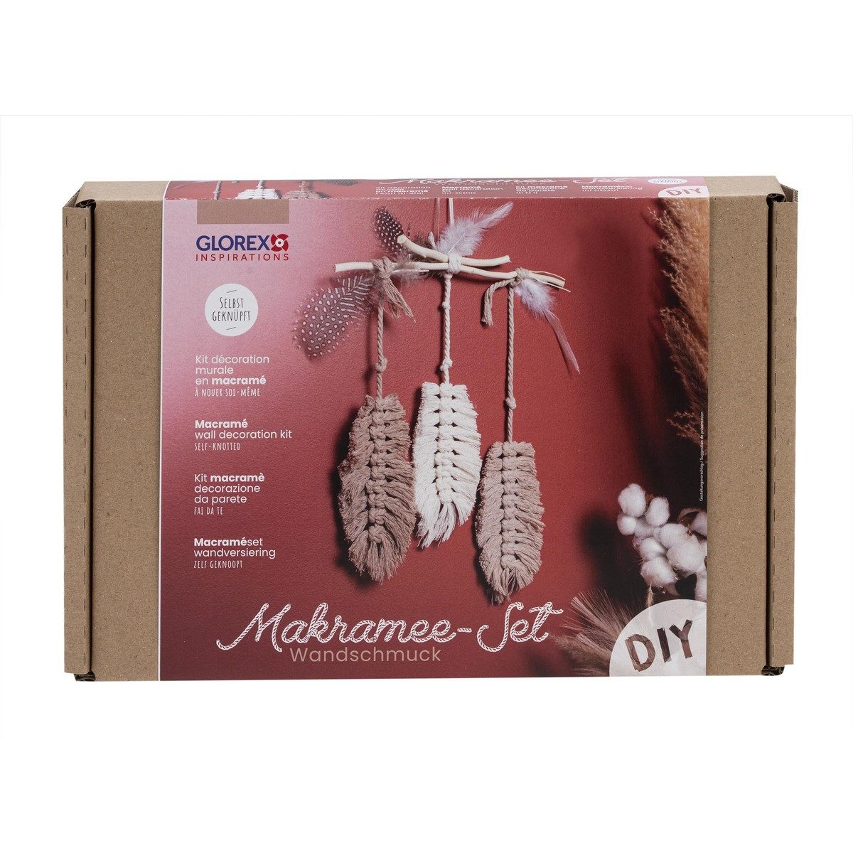 Glorex Hängedekoration GLOREX Bastelset Makramee Wandschmuck