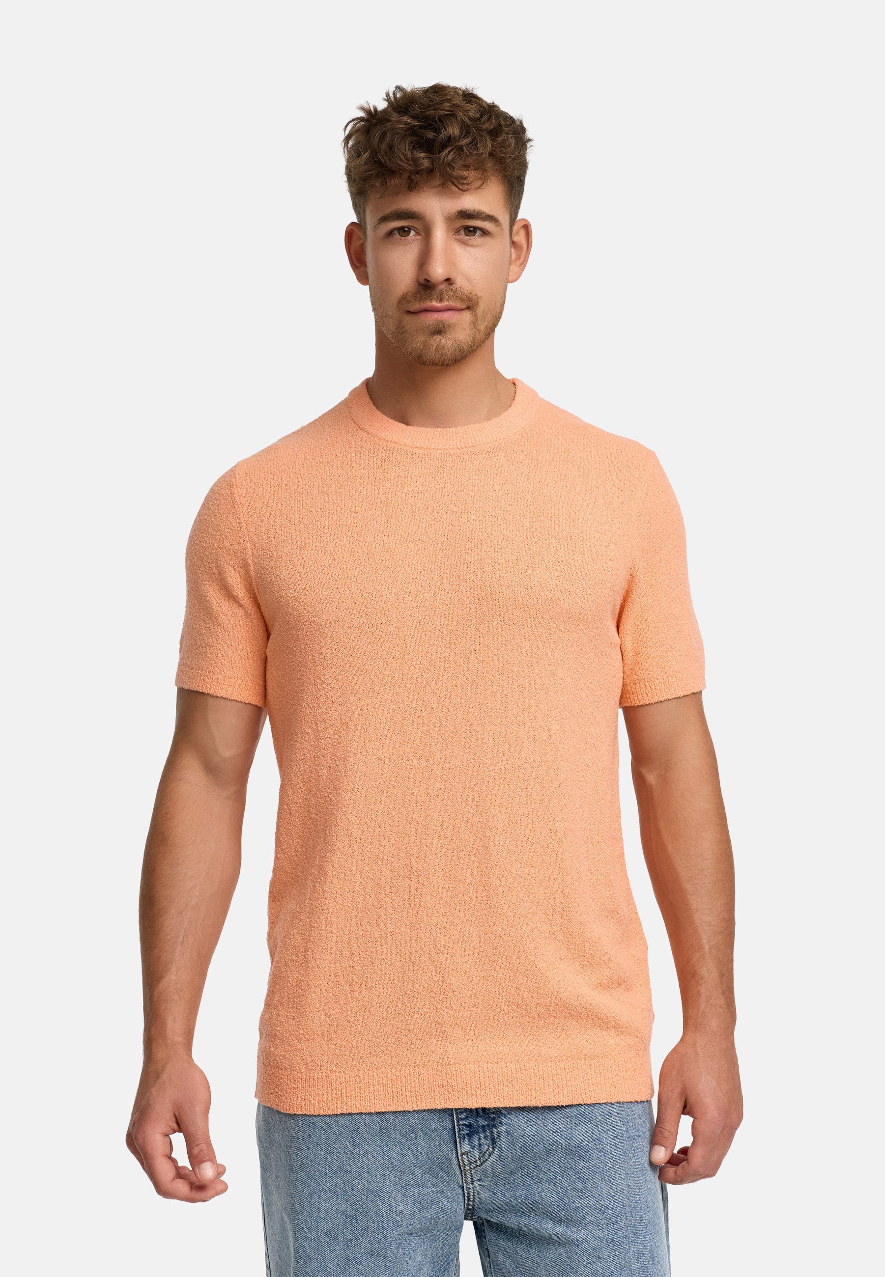 INDICODE T-Shirt INBrokbell Leichter Strick Shirt mit weicher Haptik und cleanem Look