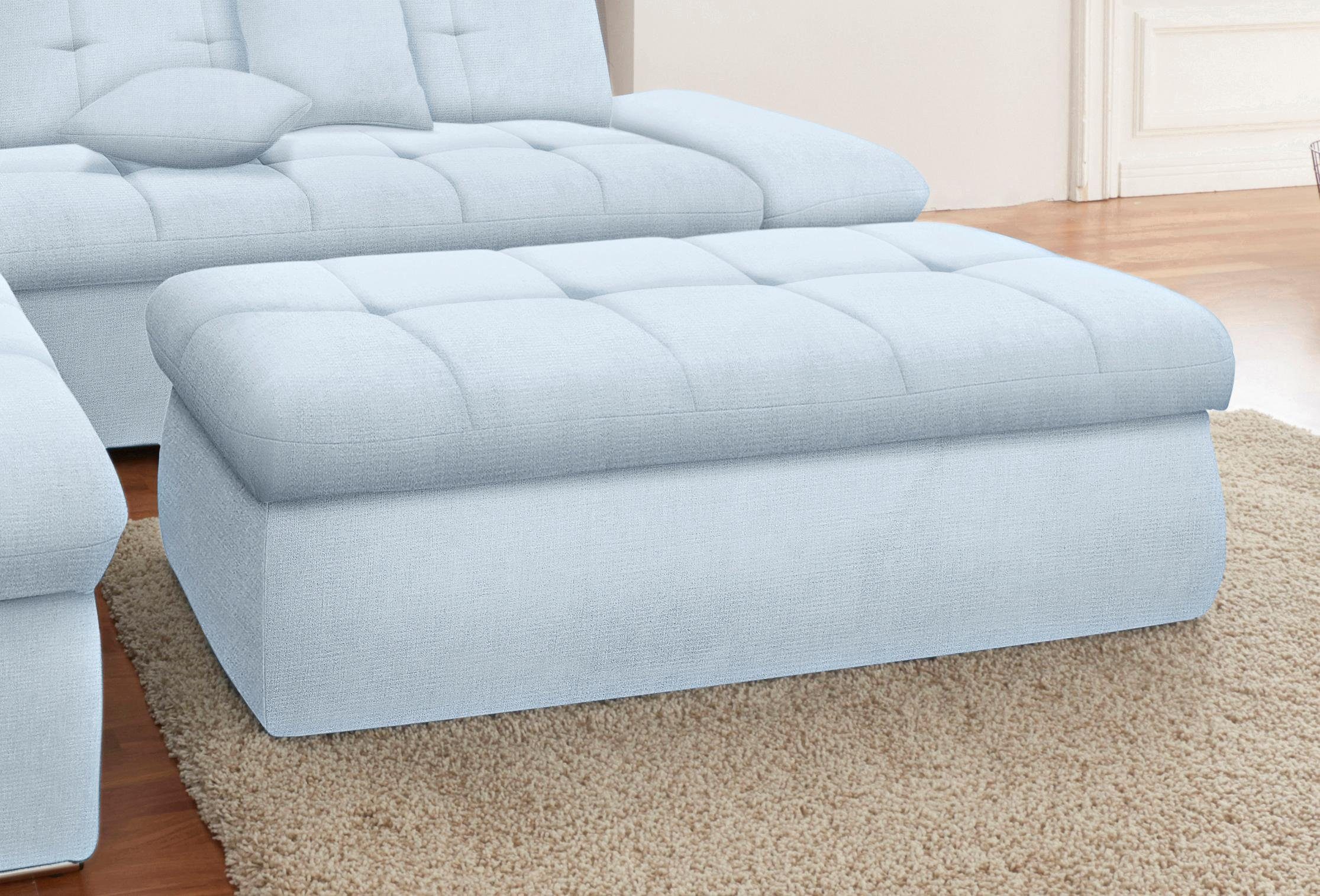 DOMO collection Hocker NMORIC, mit Stauraumfach, auch in Cord