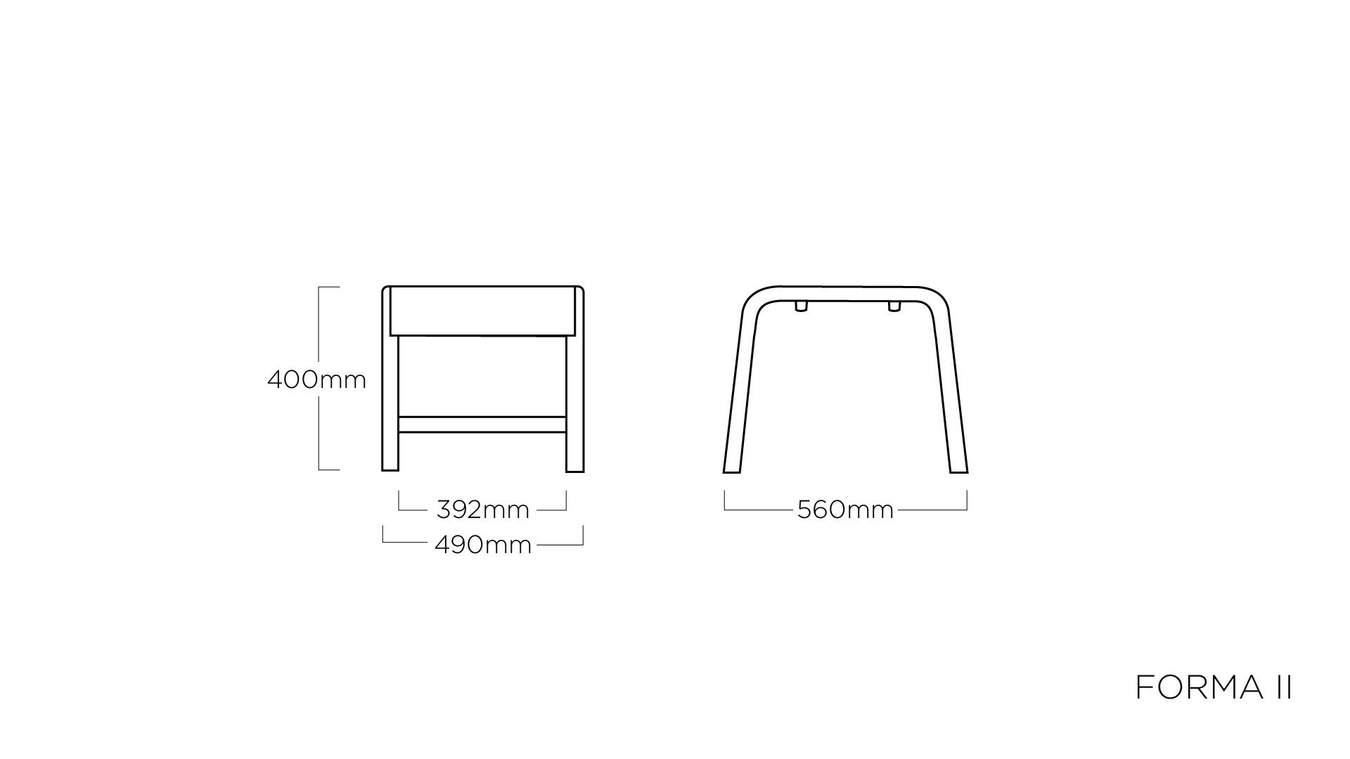 KETTLER Fußhocker FORMA II Hocker anthrazit / graphit
