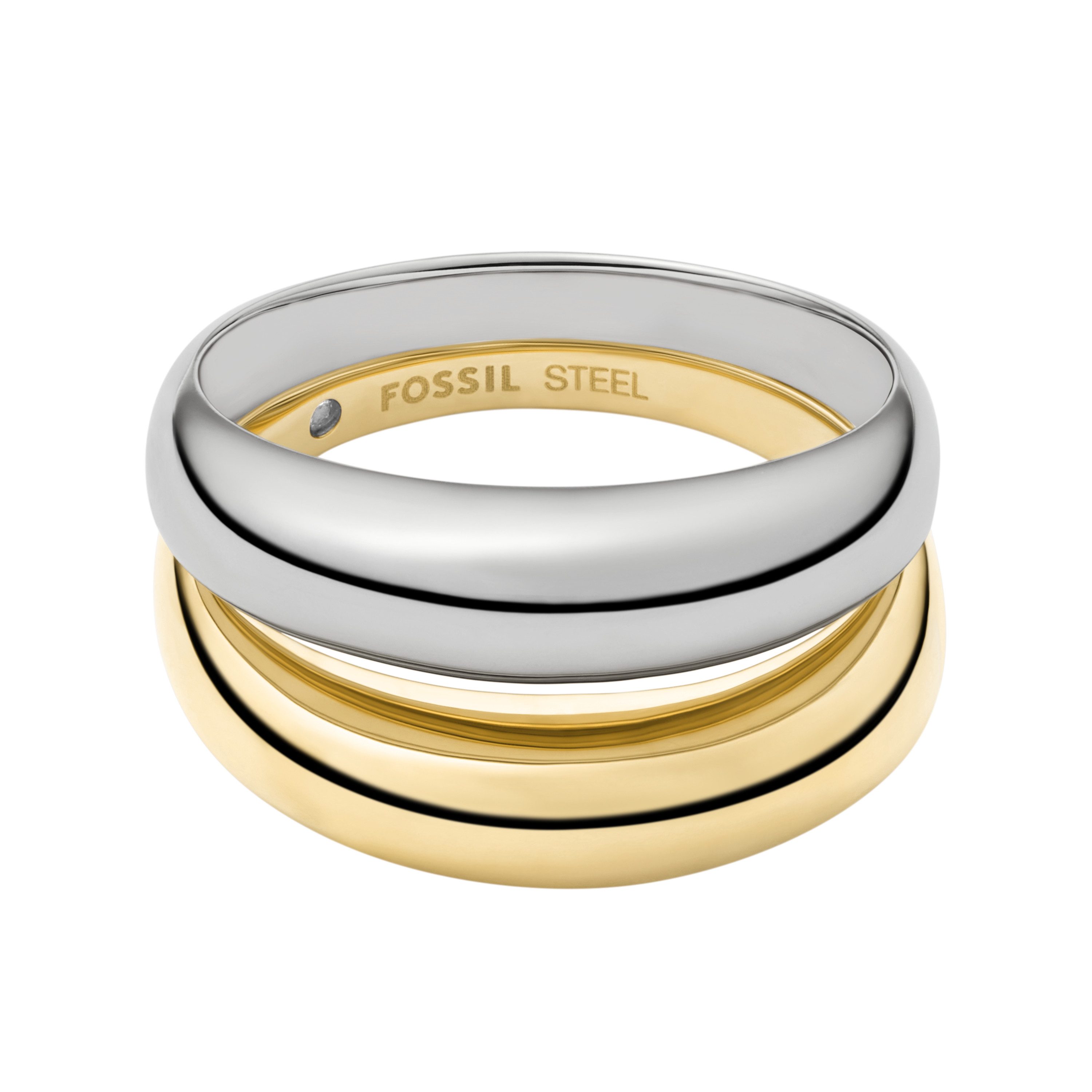 Fossil Fingerring Schmuck Geschenk Edelstahl ELLIS