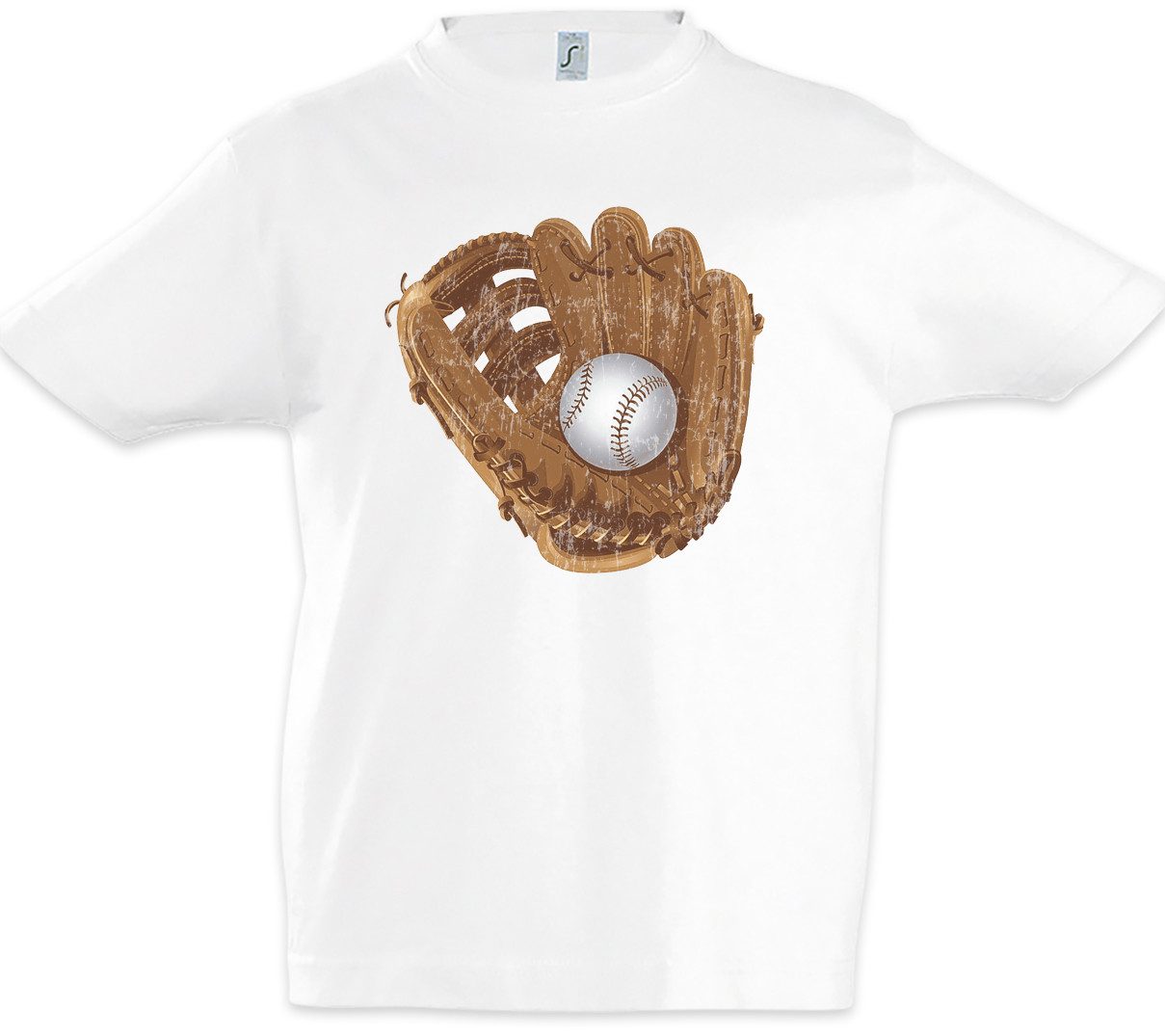 Print-Shirt Baseball Glove Kinder T-Shirt Player Sport Passion Love Addiction