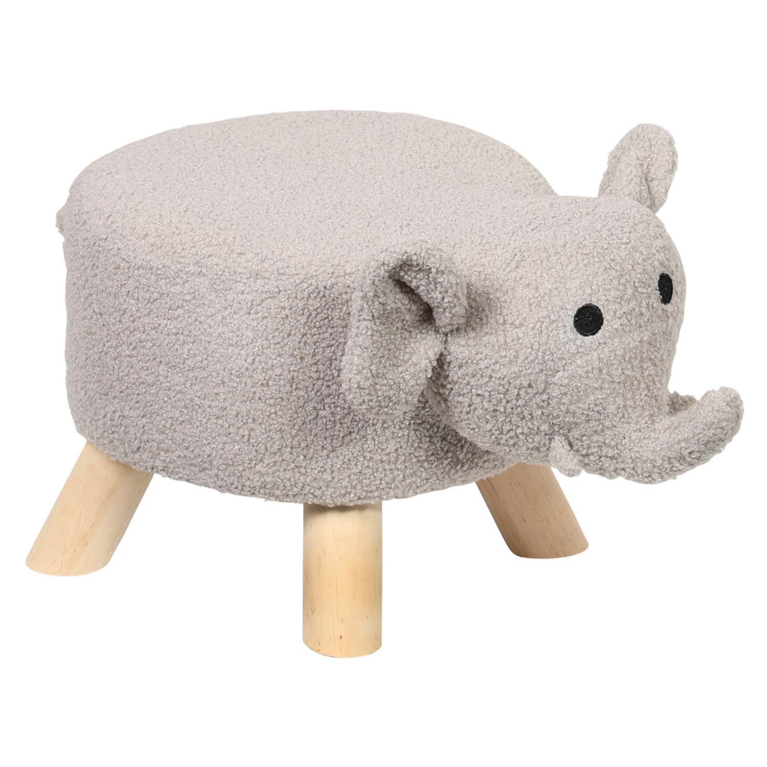 Kesper Kinderhocker 2er Set Kinderhocker - Elefant, hellgrau (2 St)