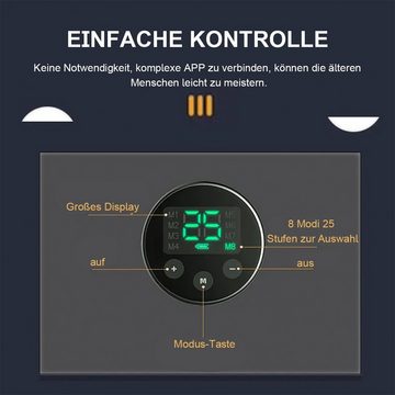 Welikera EMS-Gerät EMS-Gerät mit Verlängerungsgurt 8 Modi und 25 Intensitäten