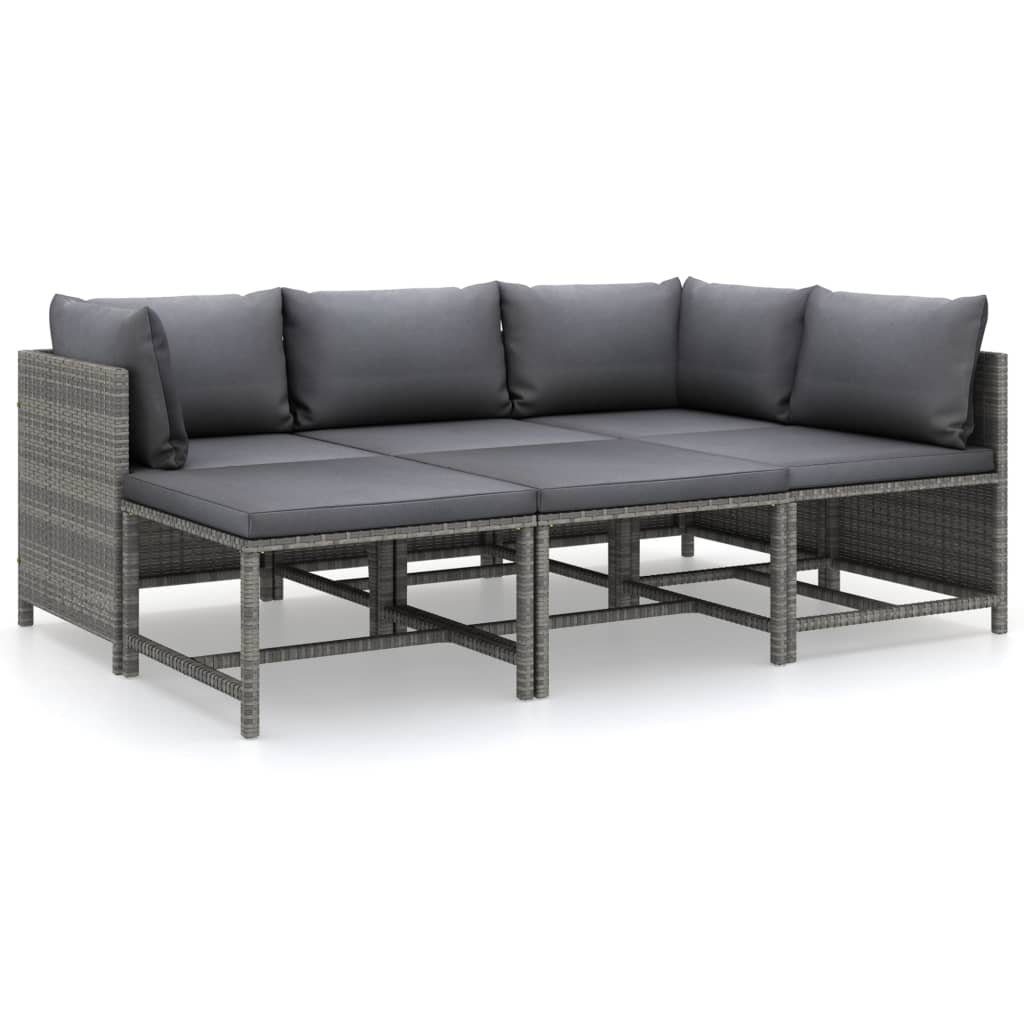vidaXL Gartenlounge-Set 6-tlg. Garten-Lounge-Set mit Kissen günstig online kaufen