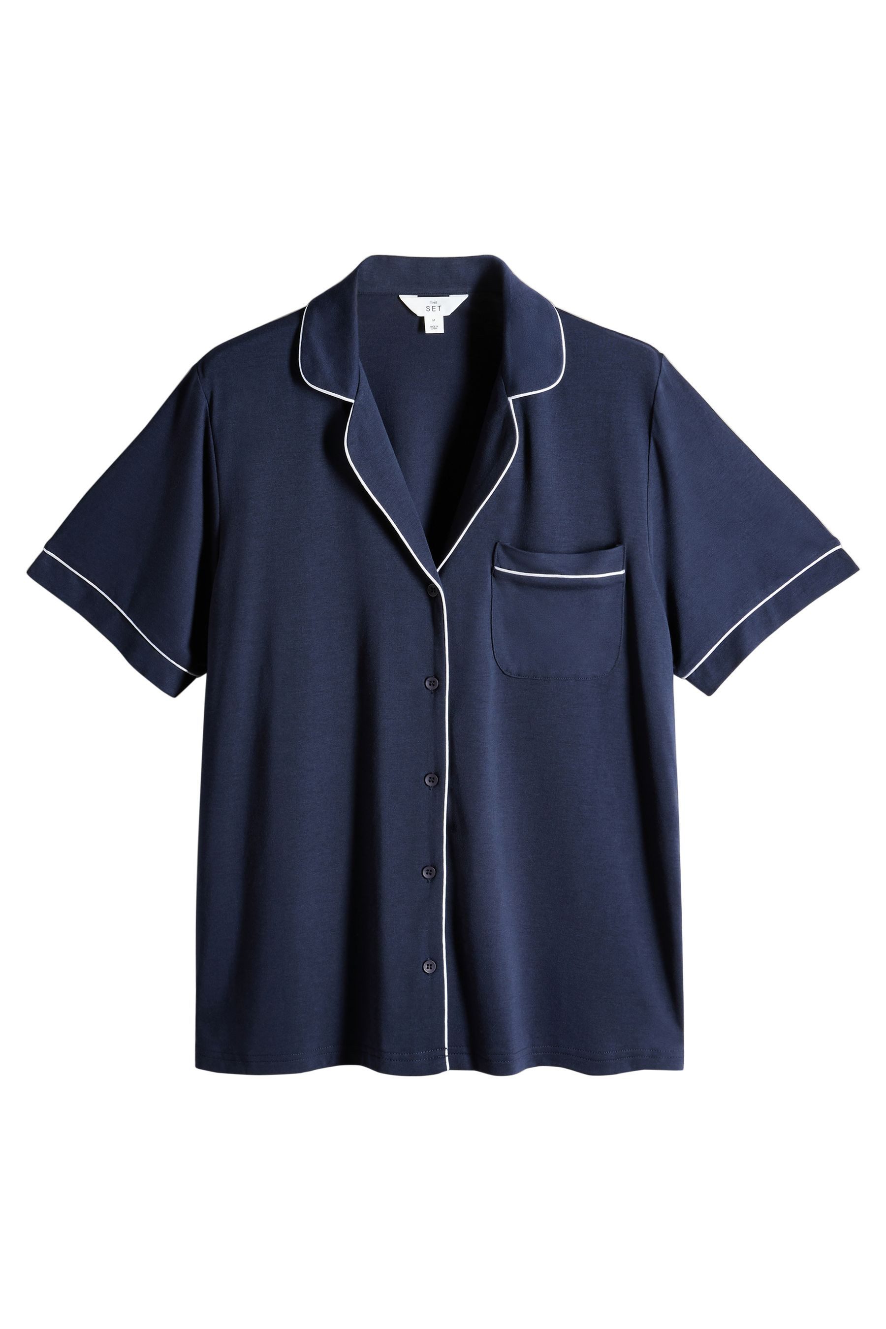 The Set Pyjama The Set geknöpfter Schlafanzug, 2er-Pack (4 tlg)
