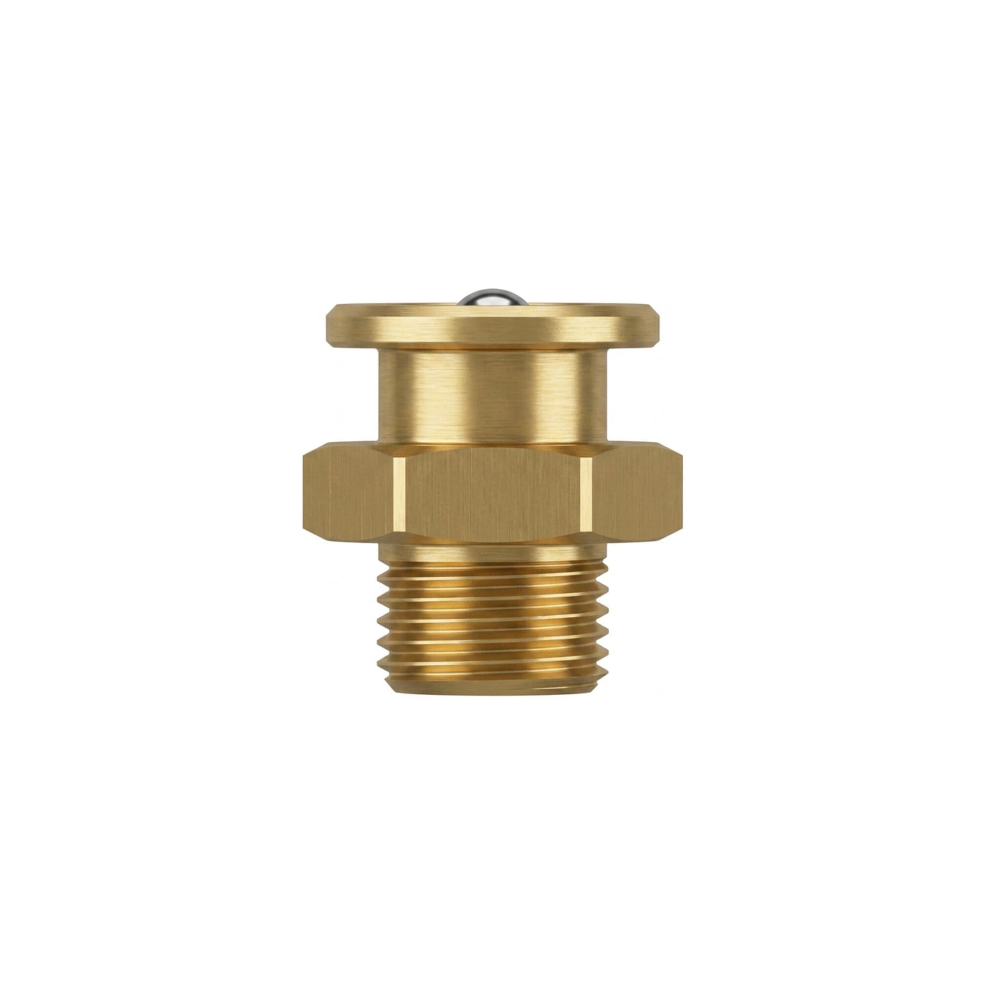 Contorion Gewindenippel DIN 3404 Flachschmiernippel Messing M 10 x 1 SW 17 runder Kopf 100 Stk