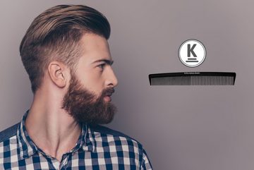 K-Pro Schneidekamm Carbon Kamm Damen Herren Bart Haar Frisierkamm Antistatisch - 1 Stück