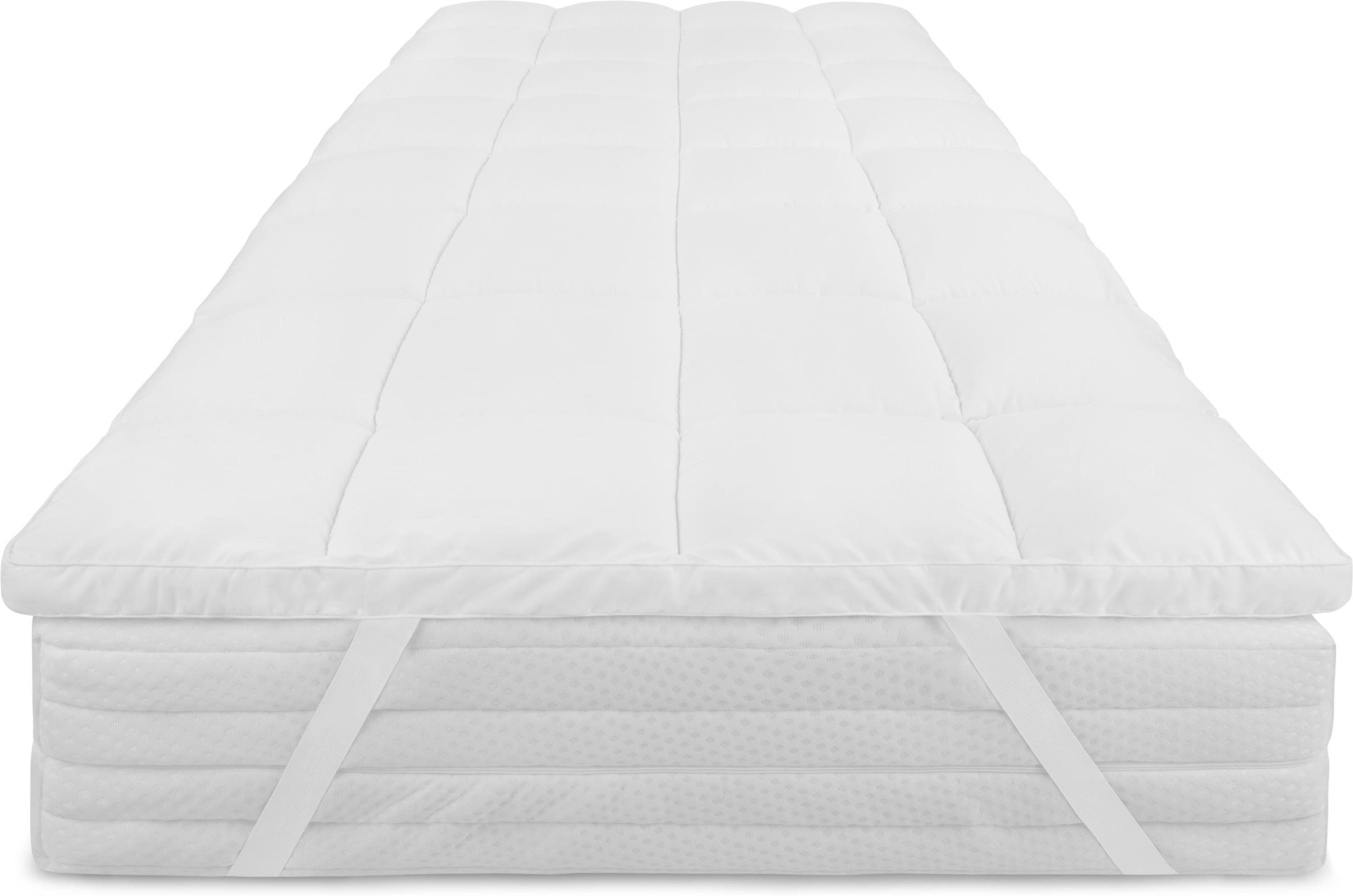 Aspero, Topper Matratzentopper La Rochelle, 2 cm hoch, Bezug: Mikrofaser; Füllung: Polyester, weicher Matratzentopper 5 cm hoch