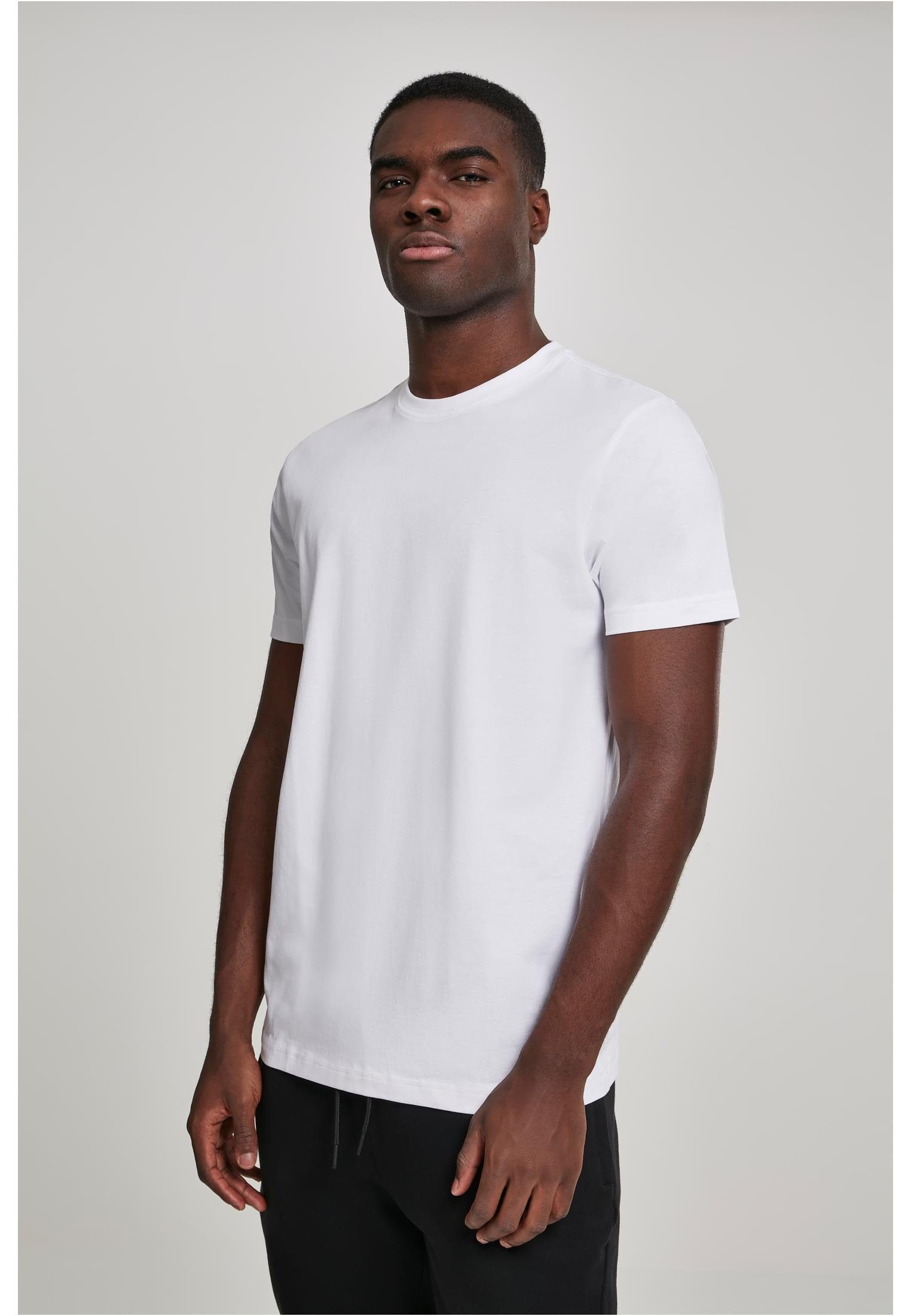 URBAN CLASSICS T-Shirt Herren Basic Tee (1-tlg) white
