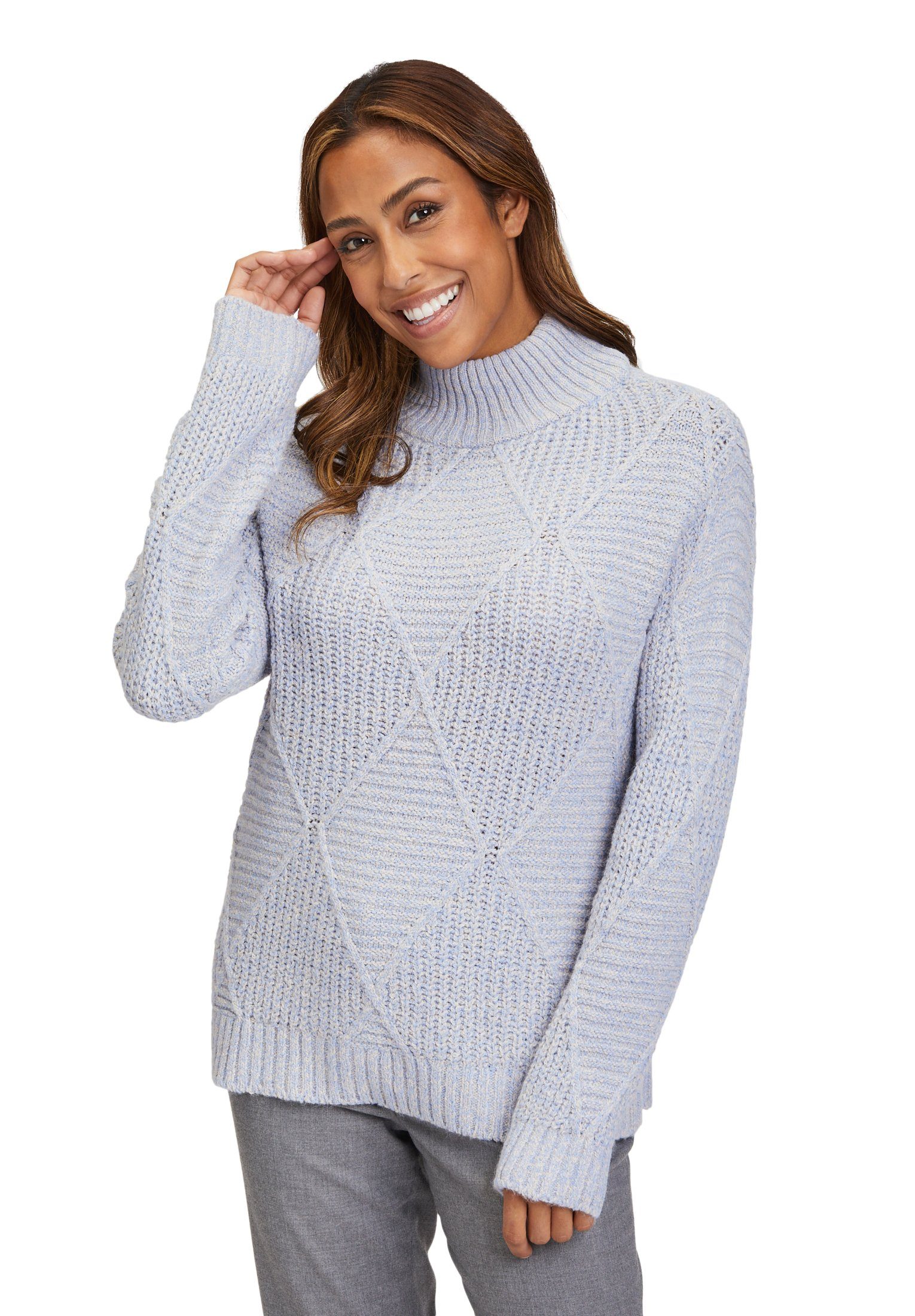 Betty Barclay Strickpullover mit Struktur (1-tlg) Kragen