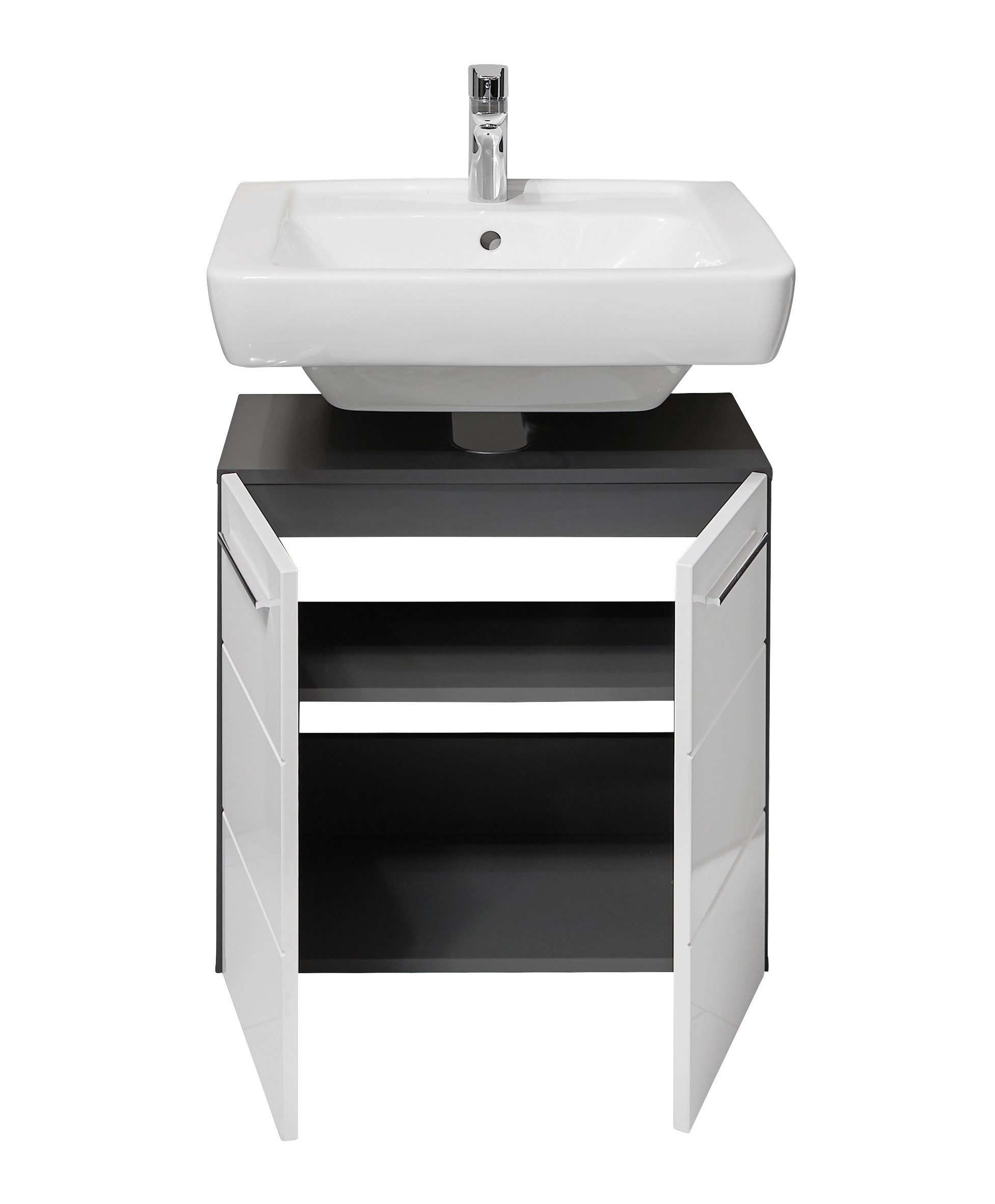 PREISBRECHER Waschbeckenunterschrank Gloss 60 x 62 günstig online kaufen