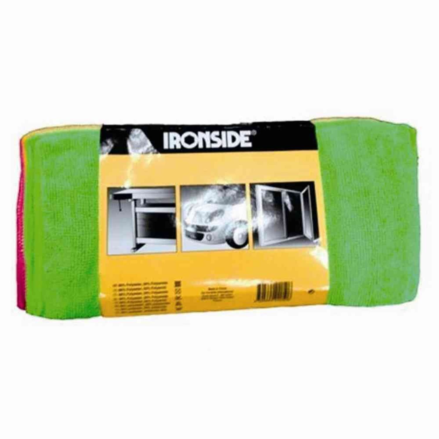 IRONSIDE Microfasertuch-Set 10TLG Poliertücher Autopflege Putztücher Polieren S Wischbezug