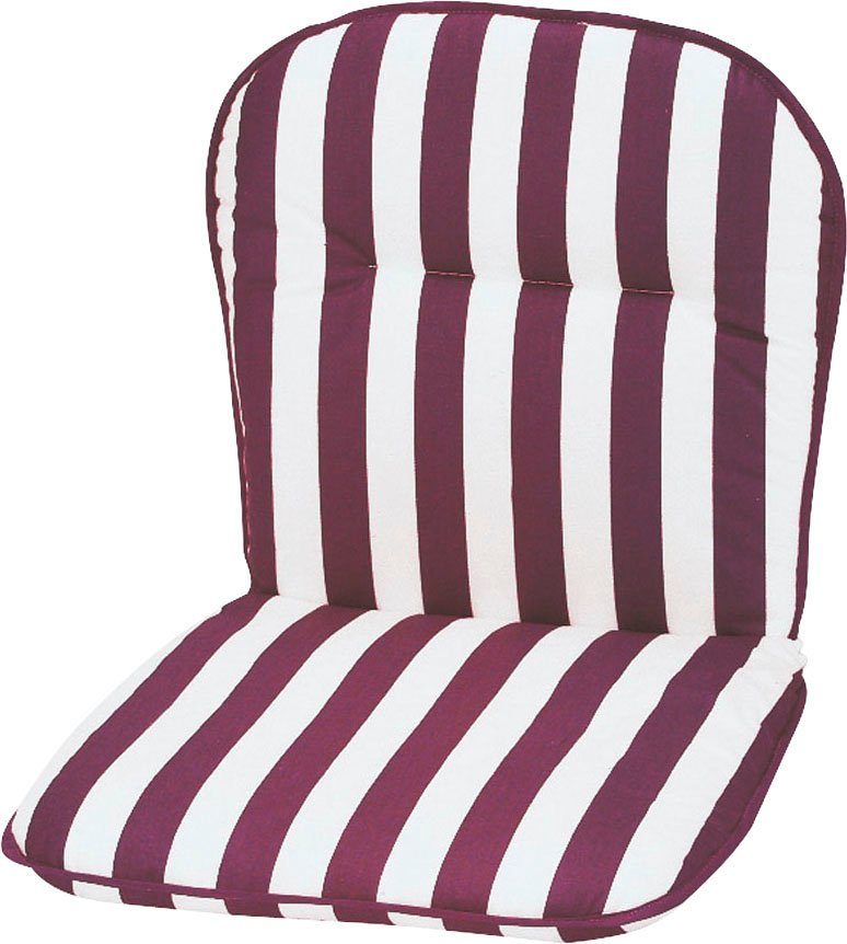 Best Sesselauflage rot/weiß gestreift | Sessel-Erhöhungen