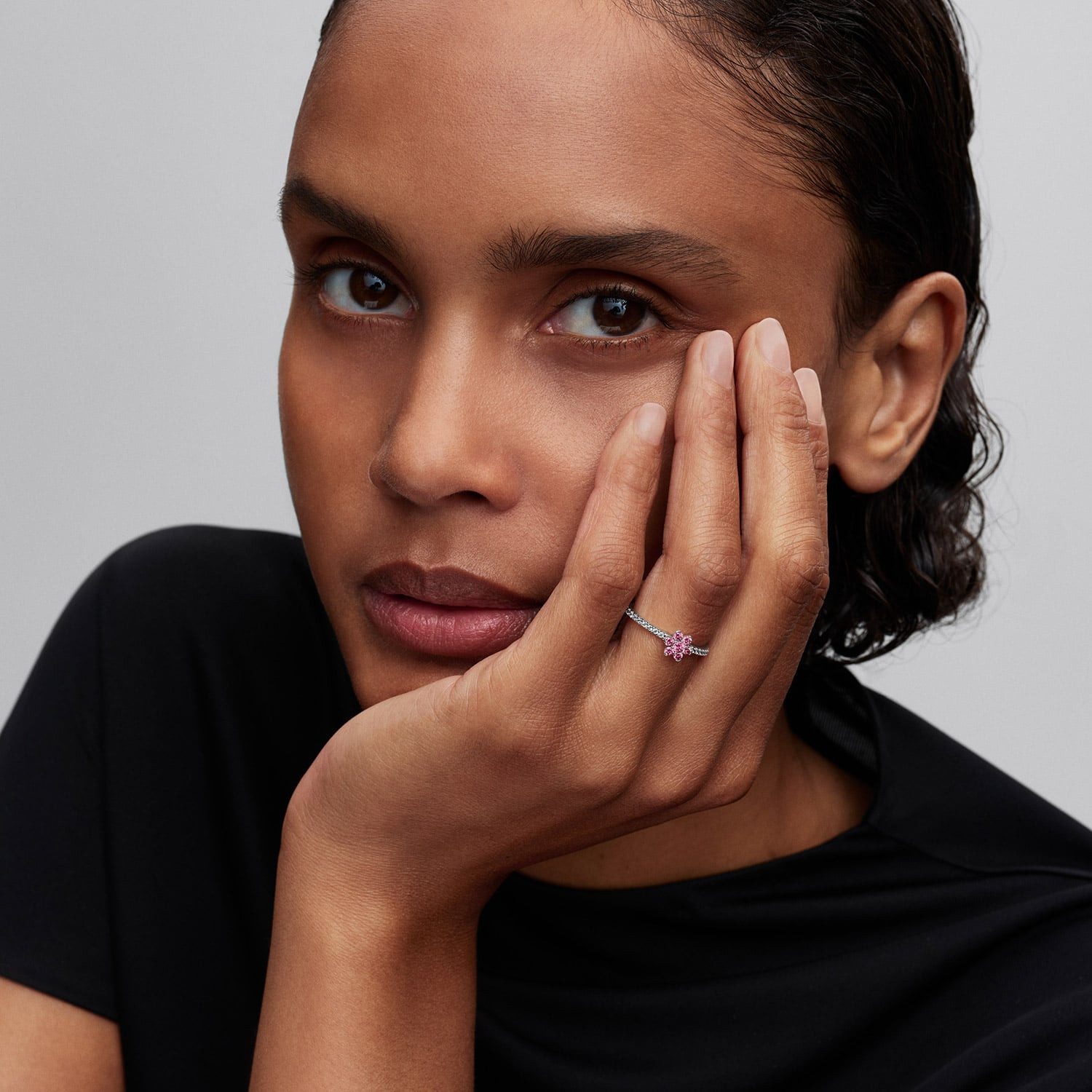 Pandora Silberring Silberring für Funkelnde Pink günstig online kaufen