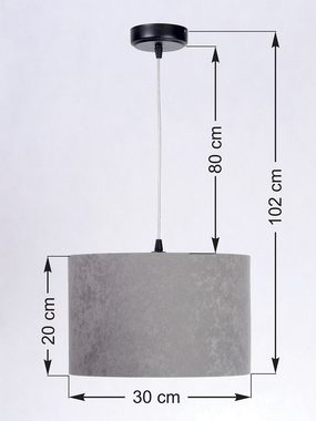 ONZENO Pendelleuchte Classic Graceful High 1 30x20x20 cm, einzigartiges Design und hochwertige Lampe