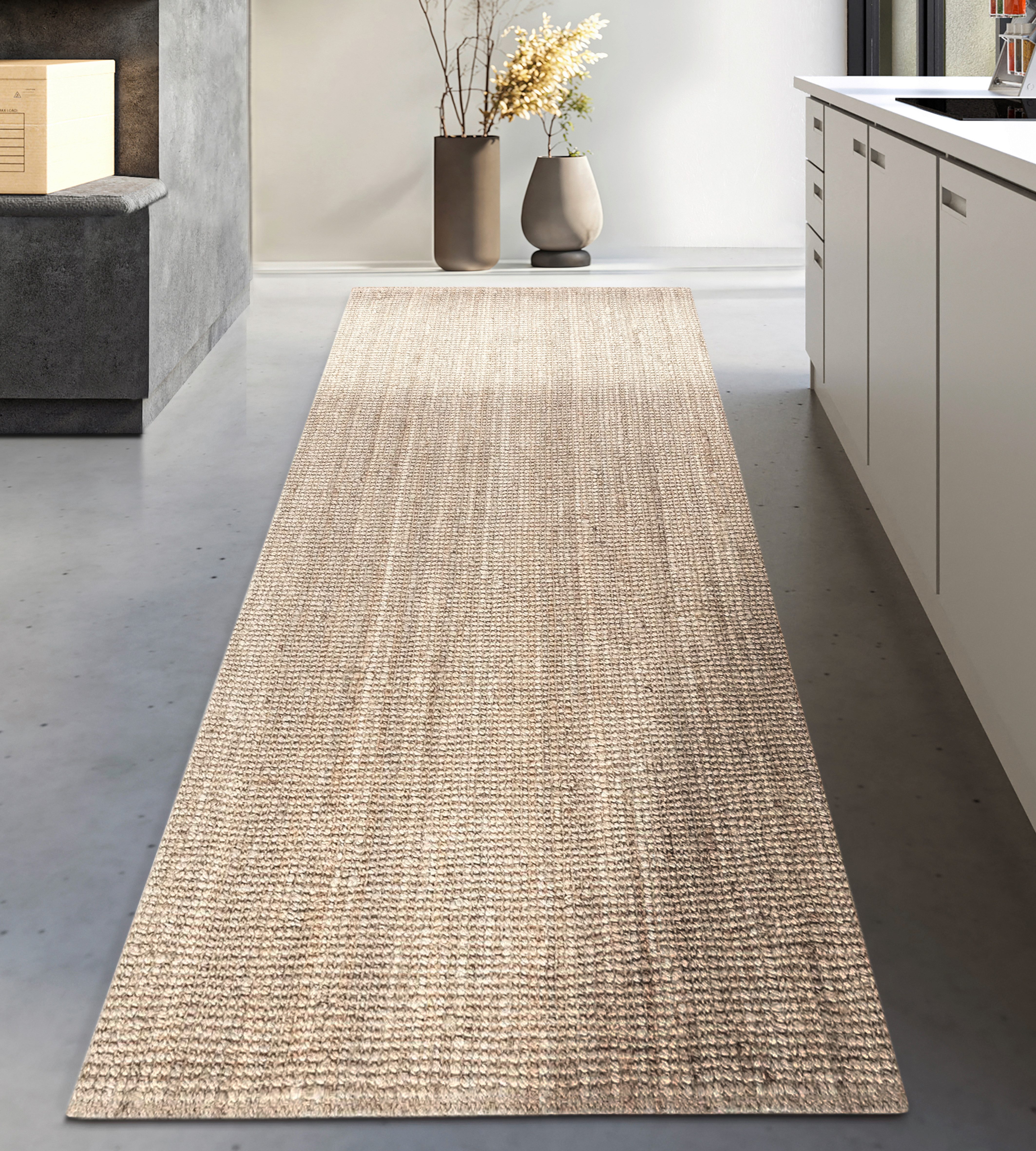 OTTO home Teppich Avot Juteteppich, rechteckig, Höhe: 10 mm, 100% Jutefaser, Läufer, Esszimmer, Wohnzimmer, Skandi – Bild 4 von 4