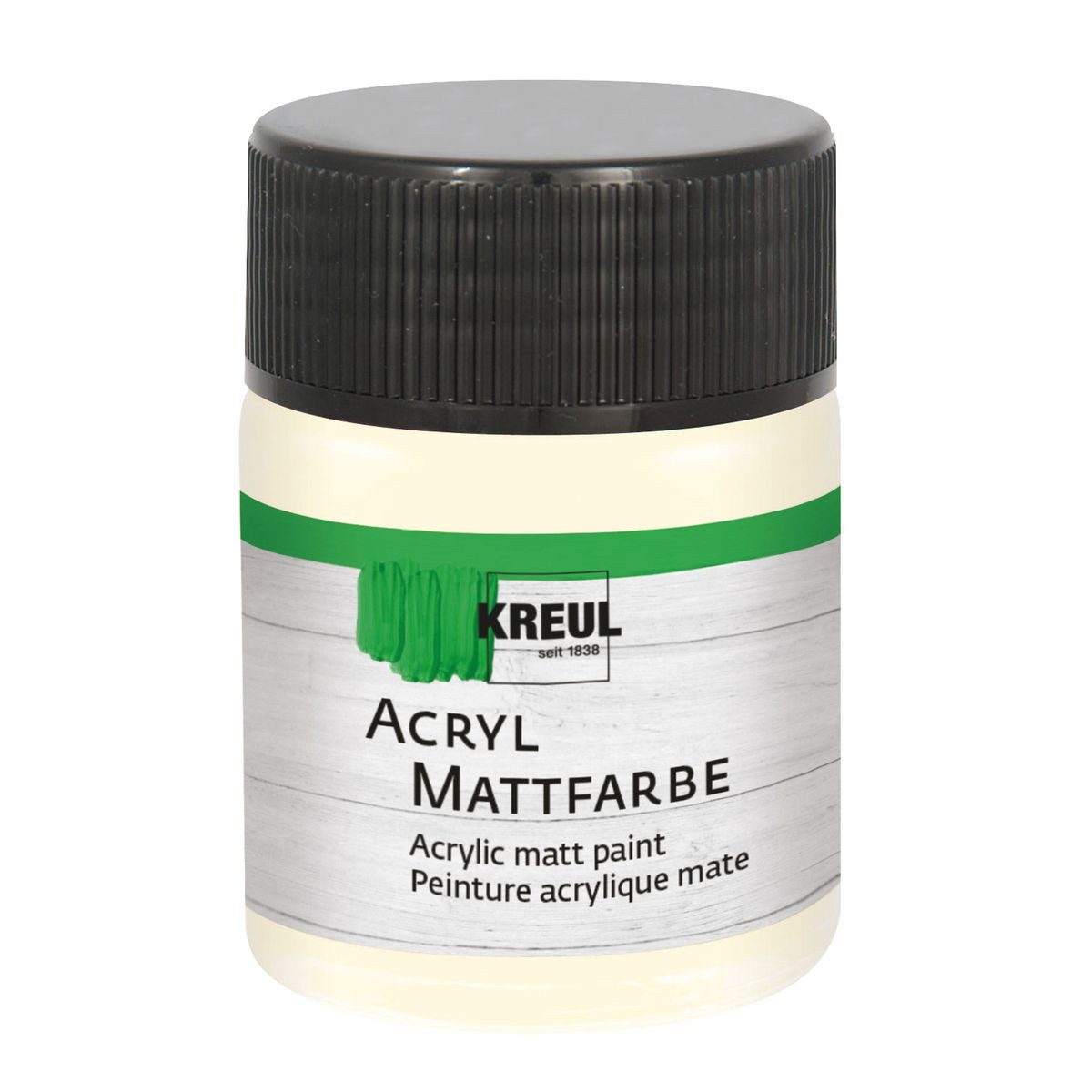 C. KREUL Acrylfarbe KREUL Acryl Mattfarbe elfenbein 50ml Glas