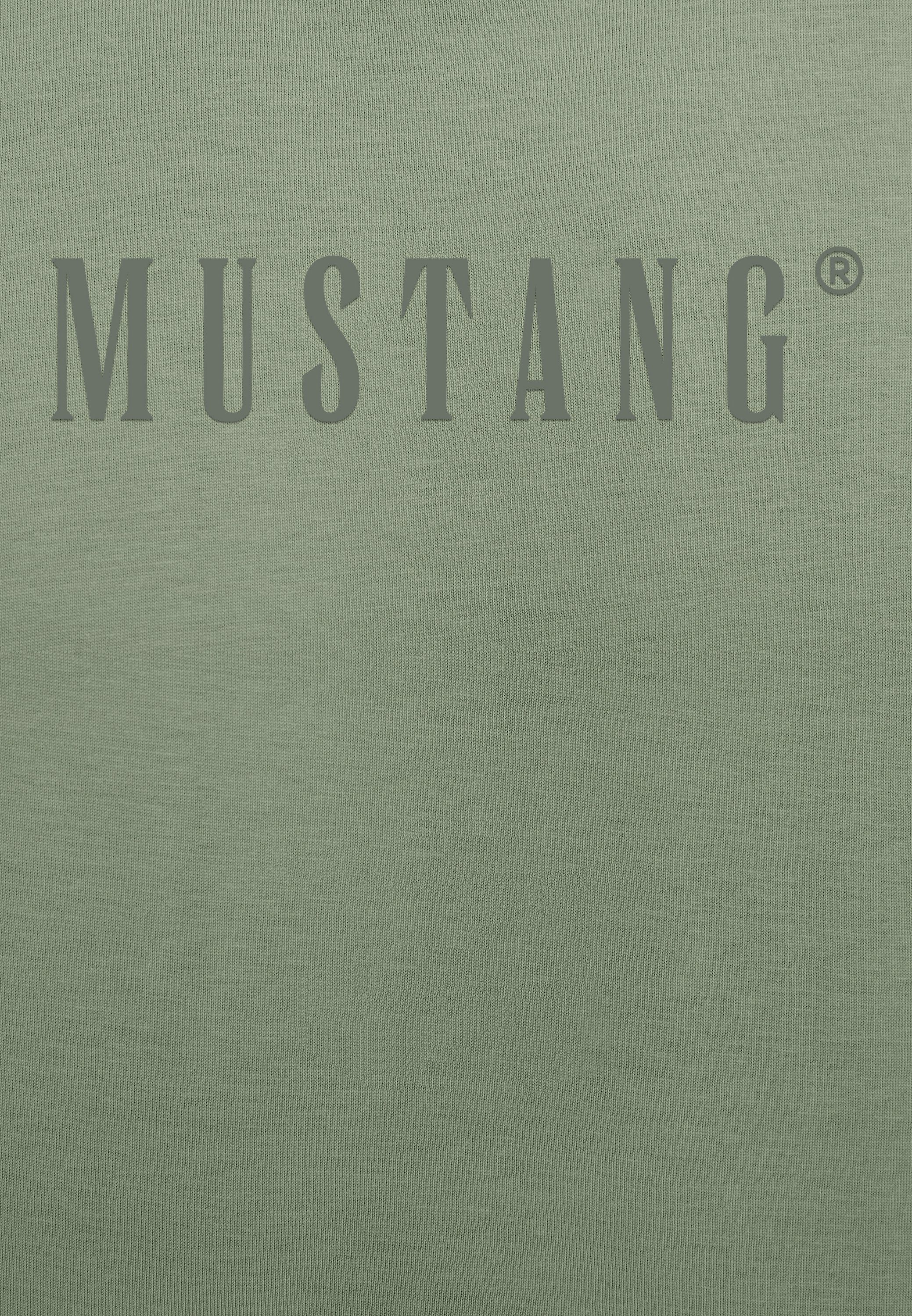 Sweatshirt grün MUSTANG Style Mustang C Logo Bea Print
