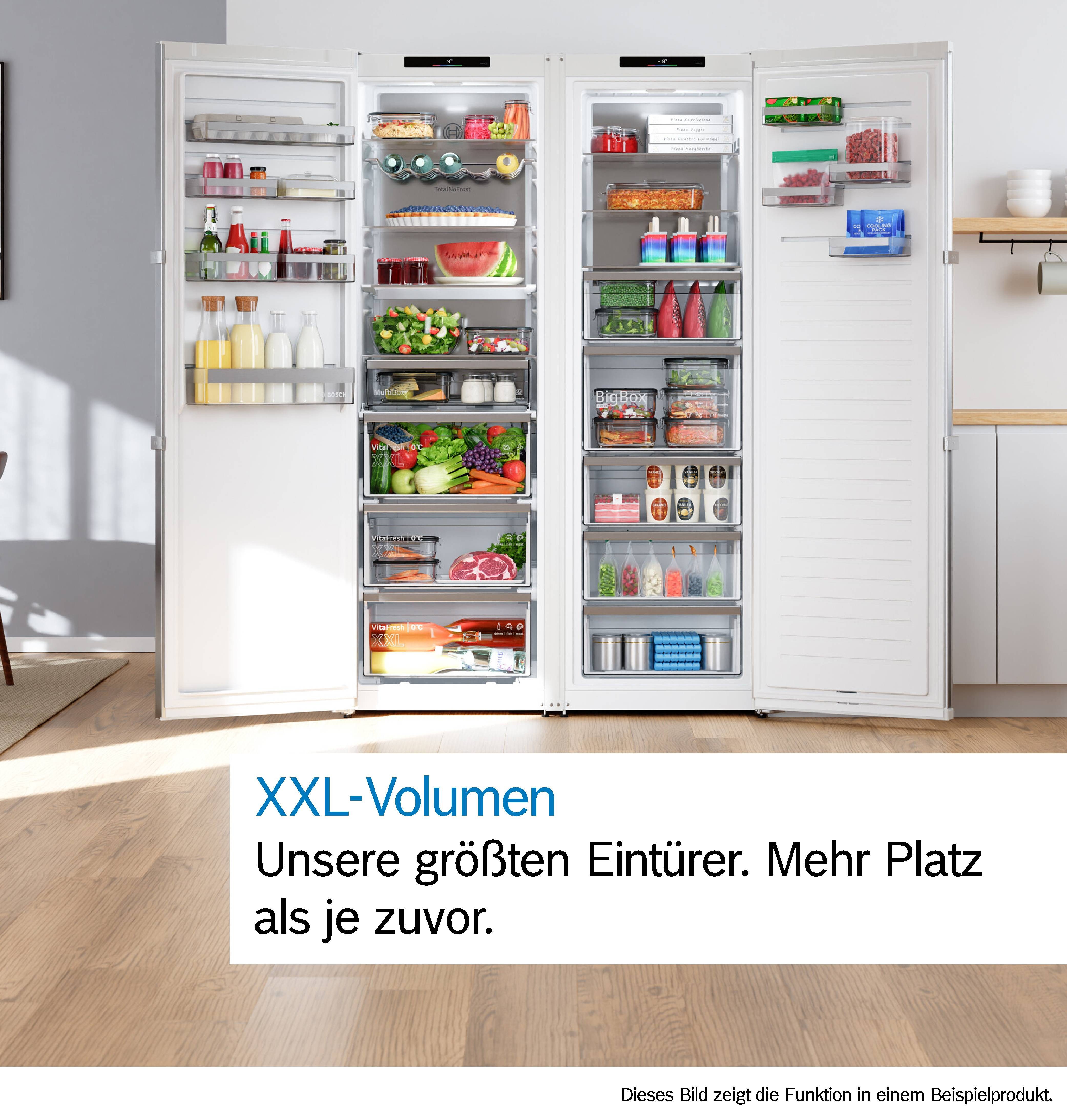 BOSCH Gefrierschrank NoFrost Serie 6 GSN36AICM, 186,2 cm hoch, 59,5 cm breit, Nie wieder abtauen, No Frost Gefrierschrank, großzügiger Stauraum – Bild 4 von 5