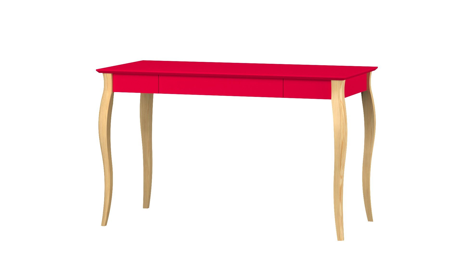 Siblo Schreibtisch Kinderschreibtisch Maila mit Schublade - Moderner Schreibtisch - minimalistisches Design - Kinderzimmer - Jugendzimmer - MDF-Platte - Buchenholz (Kinderschreibtisch Maila mit Schublade) Rot