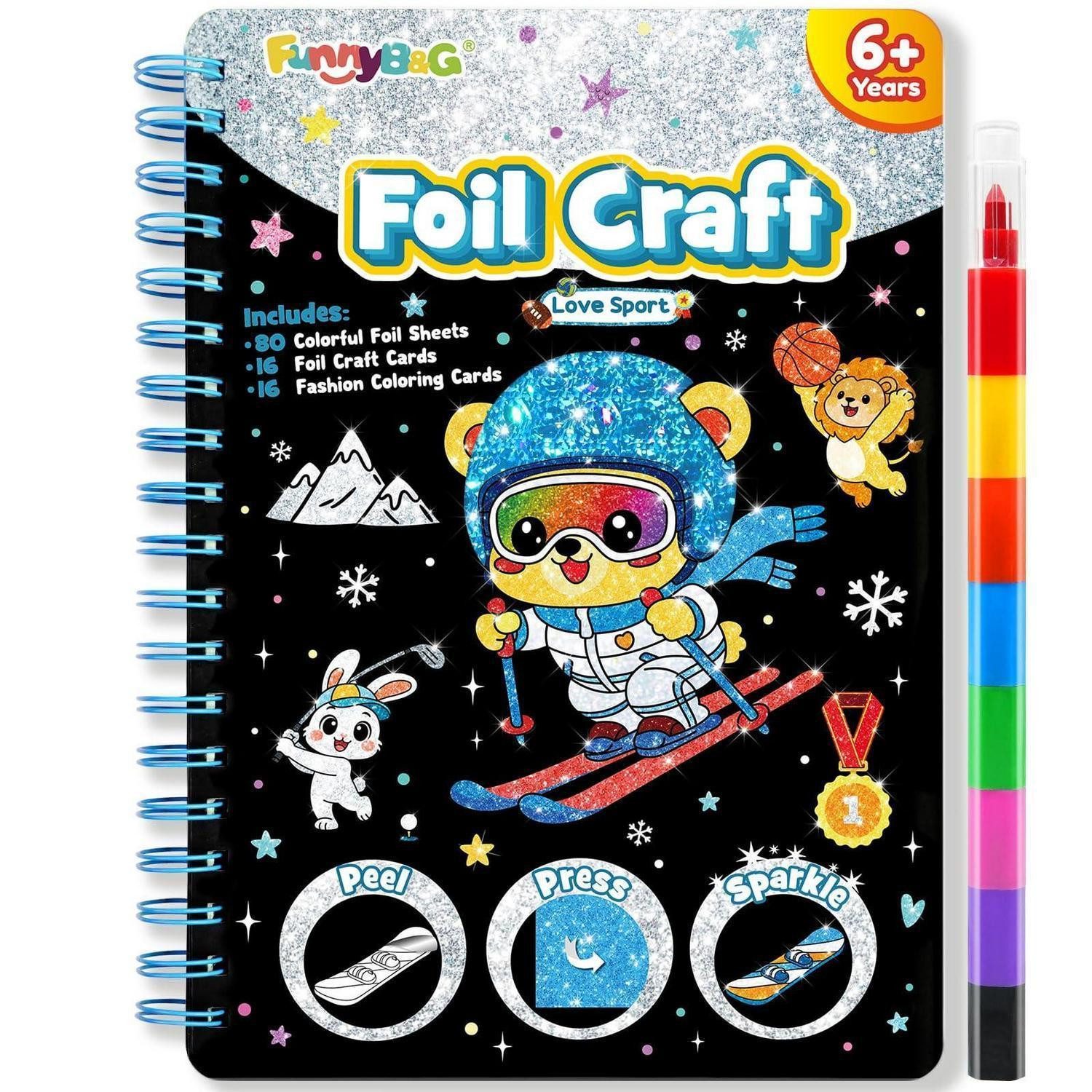 LuxusKollektion Kreativset Foil Art Bastelset Kinder ab 4 Jahre