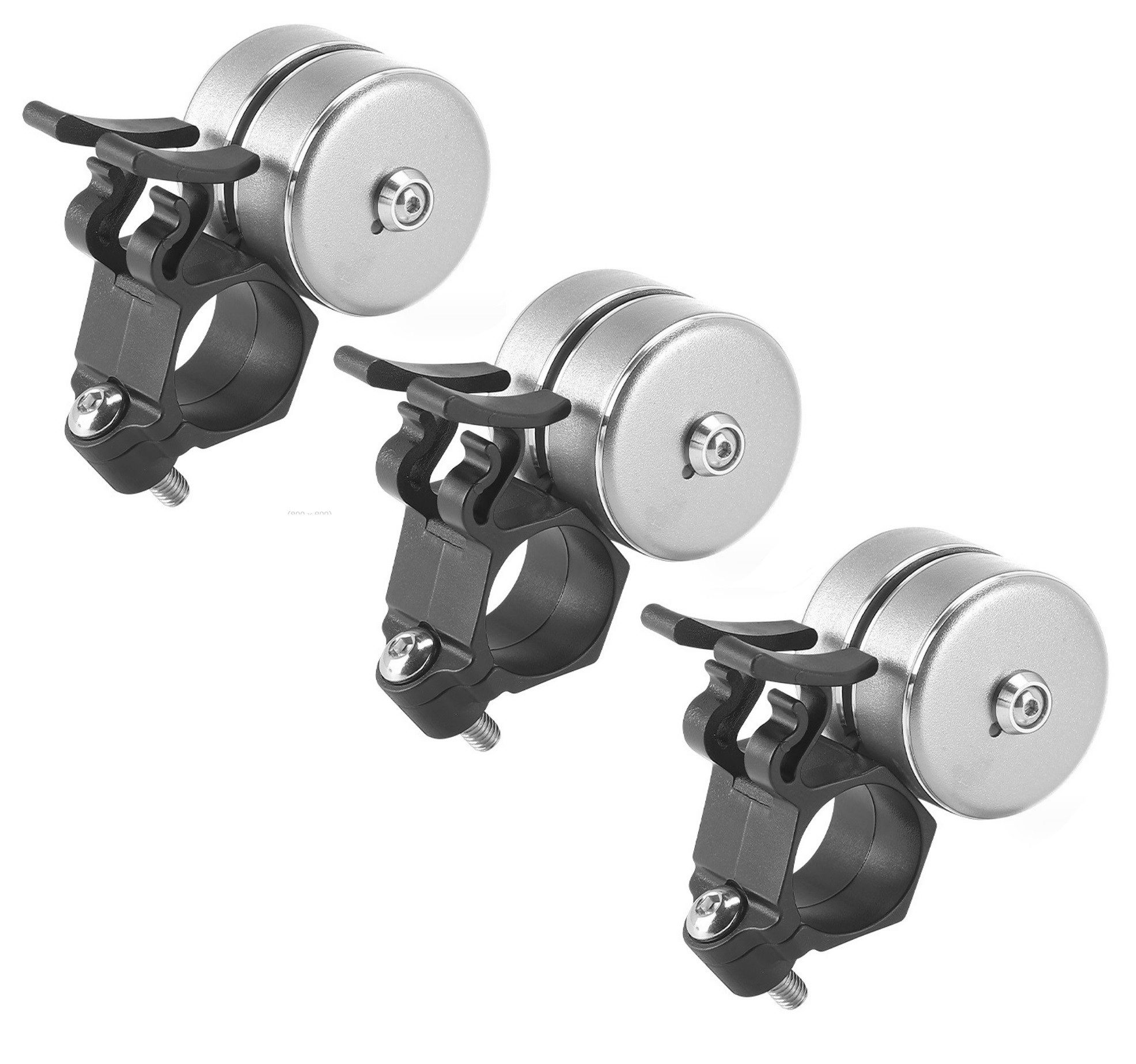 BAYLI Fahrradklingel 3er Set Fahrradklingel Laut, Fahrradglocke Mountainbike - Farbe: