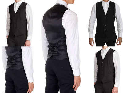 DOLCE & GABBANA Winterjacke Dolce Gabbana Waistcoat Formal Dress Suit Vest Gilet Dress Wool Weste