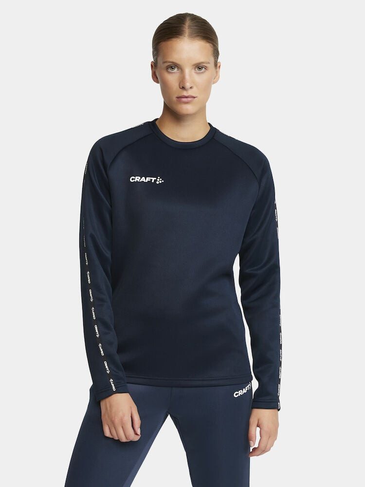 Craft Langarmshirt Squad 2.0 Crew Neck (rec. Polyester, optimale Bewegungsfreiheit)