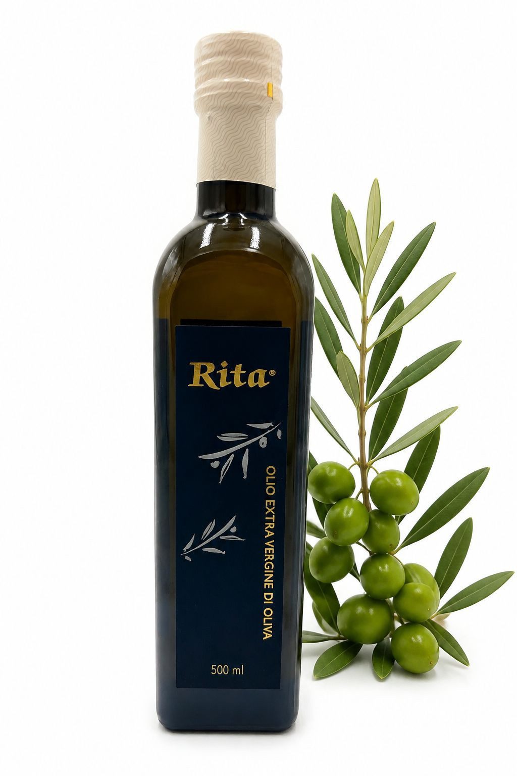 Rita Speiseöl RITA Natives Olivenöl Extra 500 ml aus Italien kaltgepresst, 0,5 l