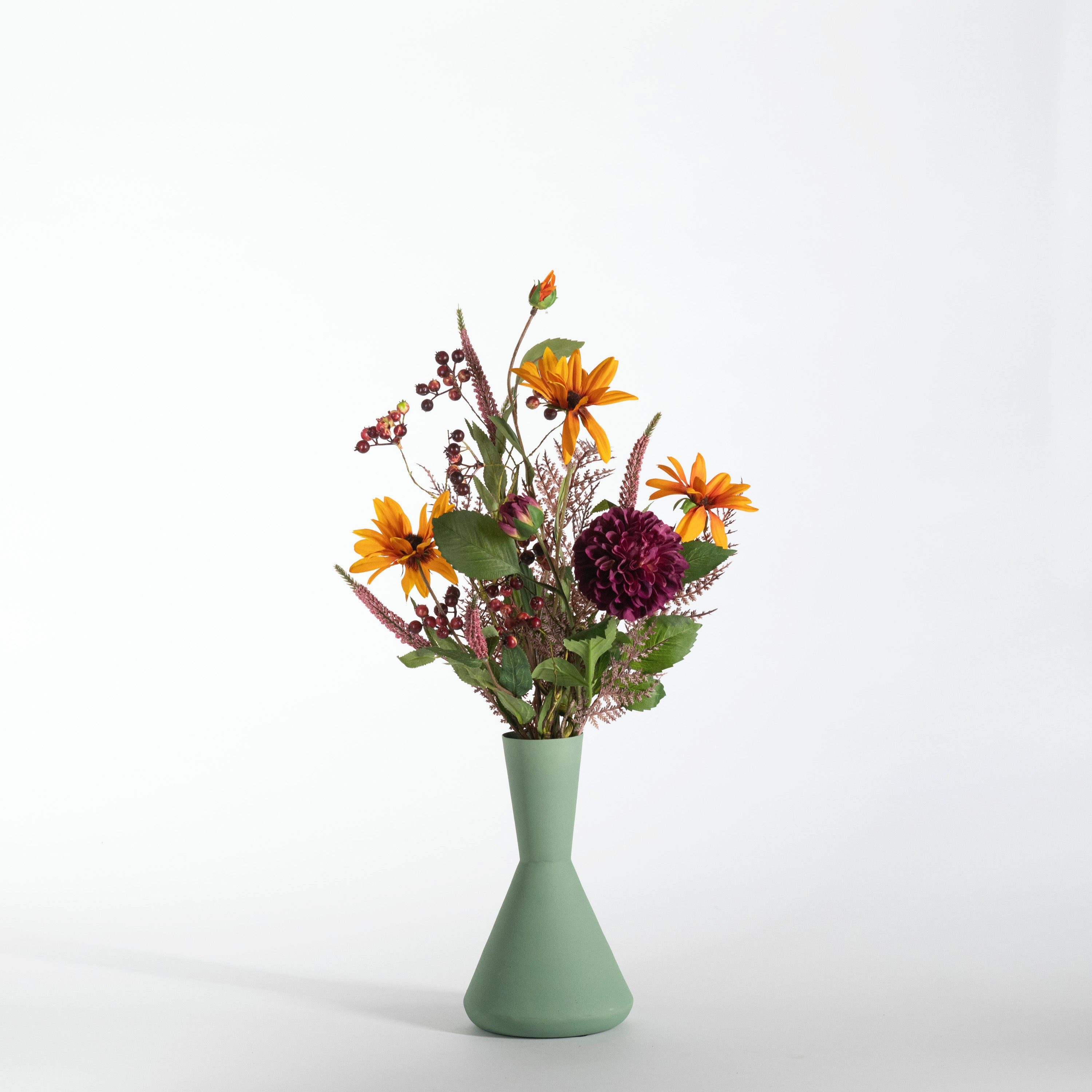 Kunstblume Künstlicher Blumenstrauß - Palma, 60cm, aplanta
