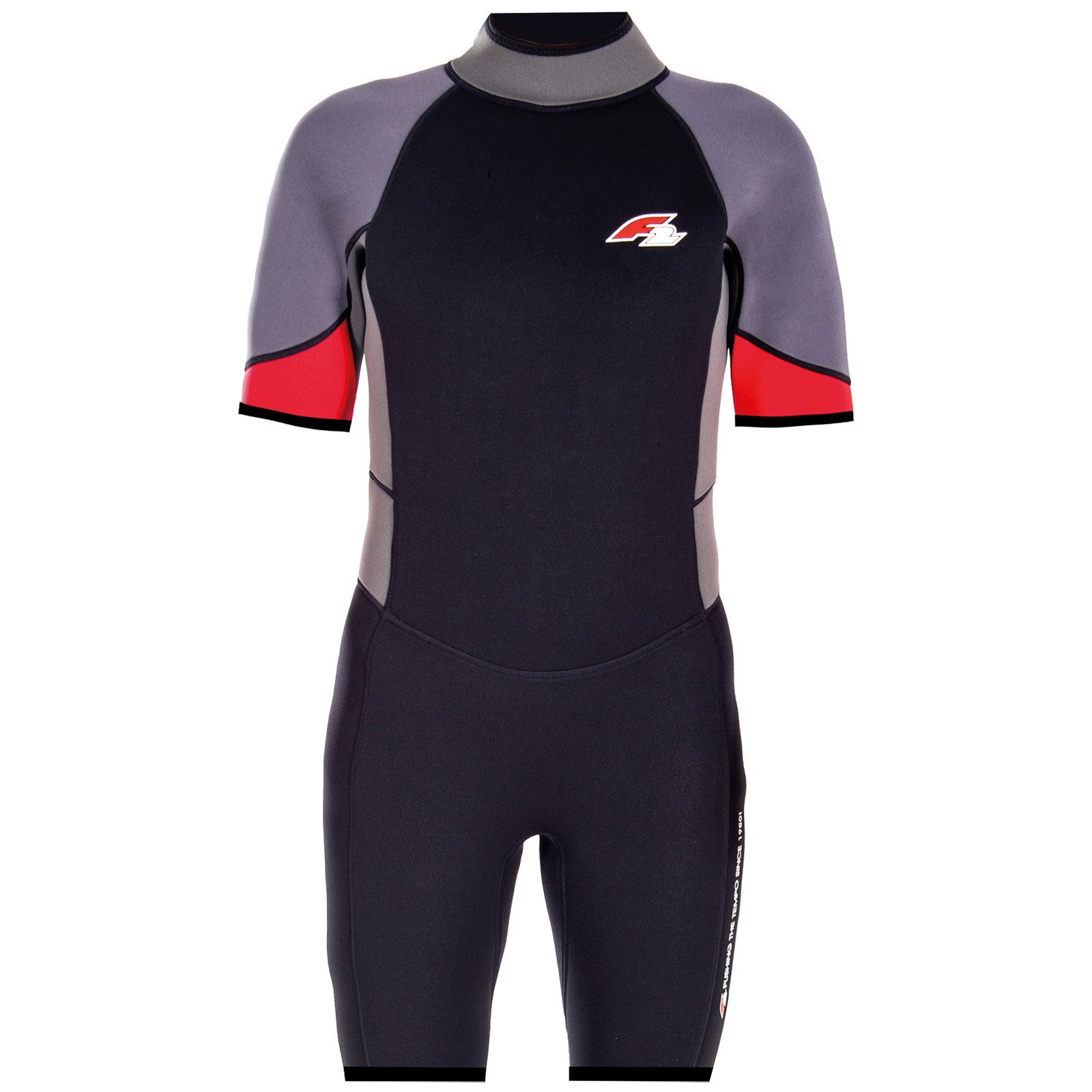 F2 Neoprenanzug F2 Herren Neopren Anzug Rebel - Shorty 3/2 mm M Rot