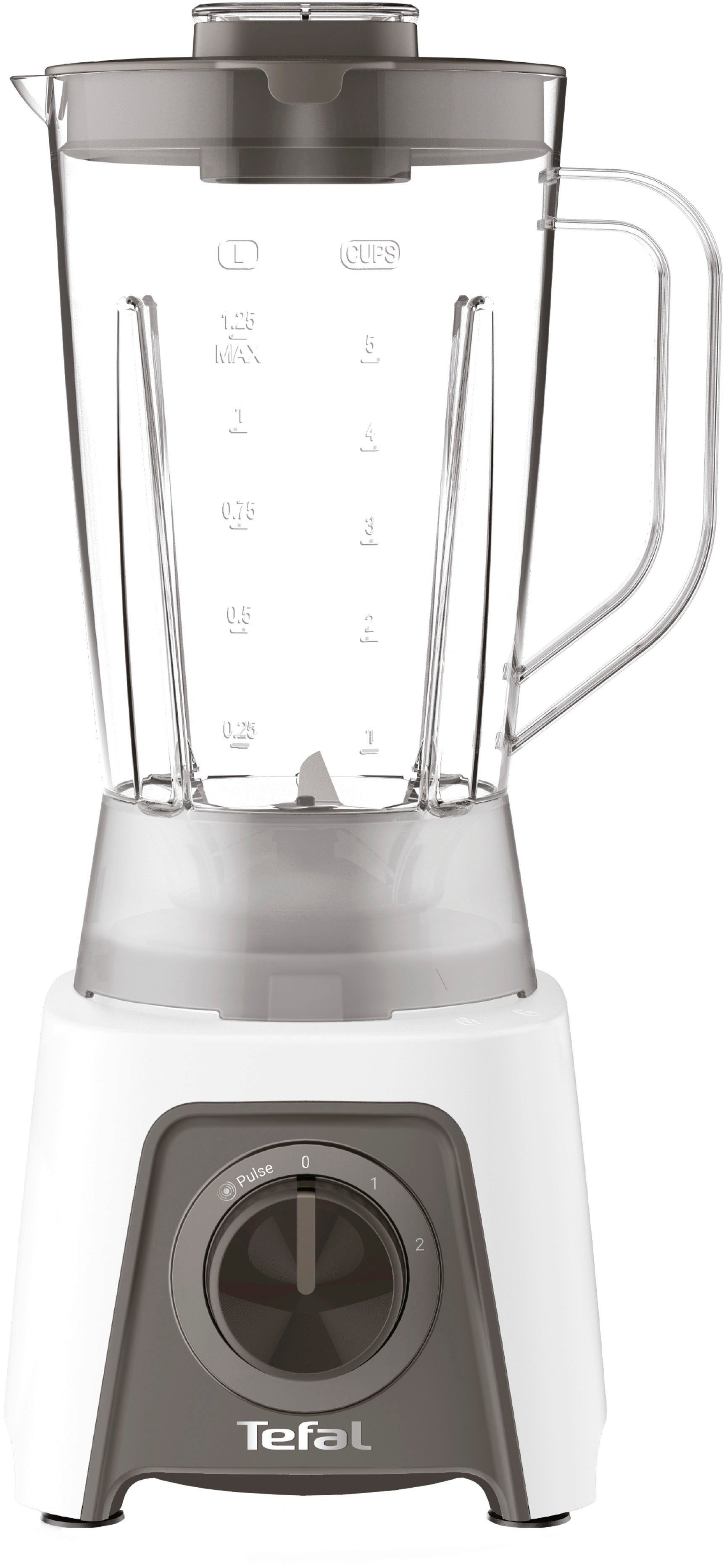 Tefal Standmixer BL2C01 Blendeo, 450 W, 1,5 Liter, 2 Geschwindigkeiten + Pulse-Funktion, Duraforce Klingen