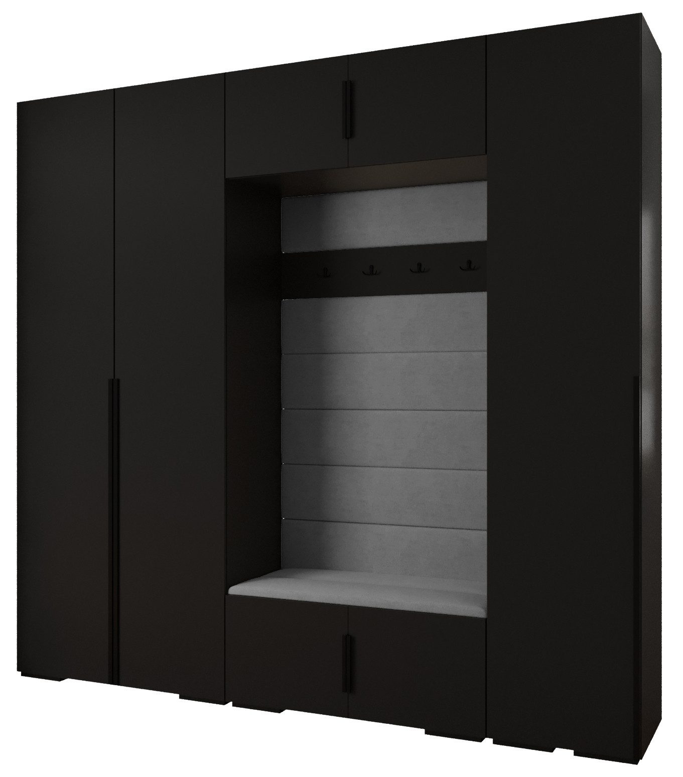 ABIKS MÖBEL Kompaktgarderobe INOVA 1 SATZ 8 Möbelset, Garderobe mit Kleider günstig online kaufen