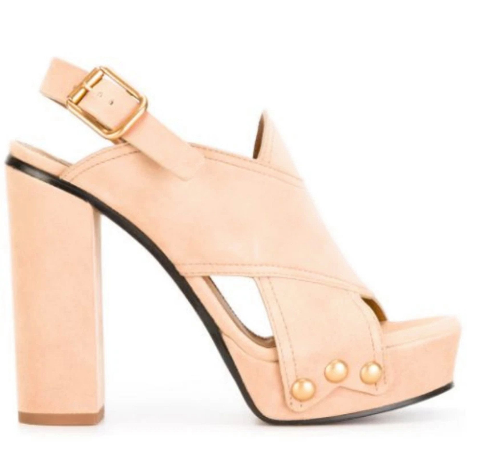 Chloé Mischa High Heels Sandalen Schuhe Leder 41 Pumps