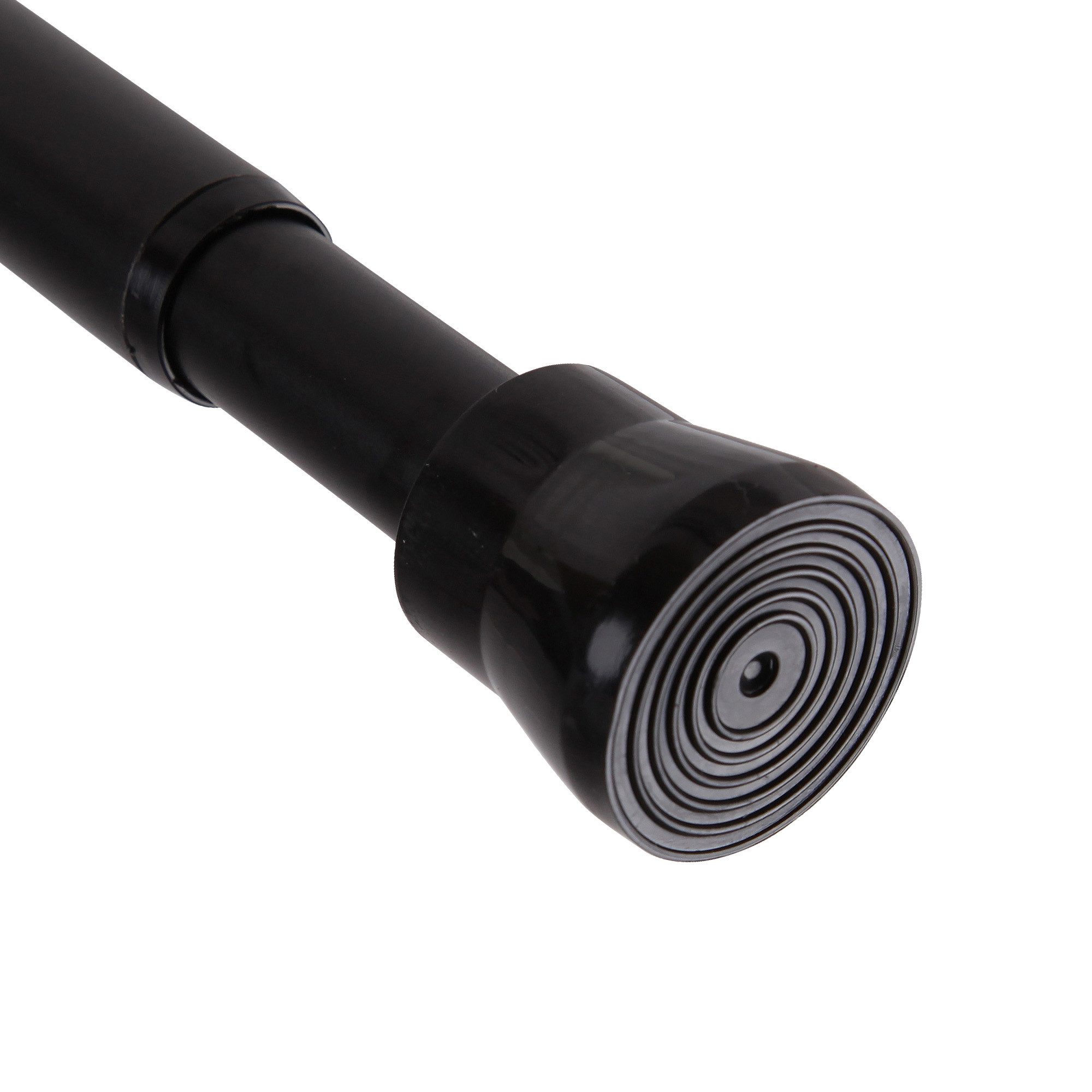 Bestlivings Spannstange ohne Bohren, Ø 19 mm, 1-läufig, ausdrehbar, klemmen, geklemmt, Metall, Ø16/19mm, Material Stange: Metall, Endstück: Kunststoff (Antirutsch)