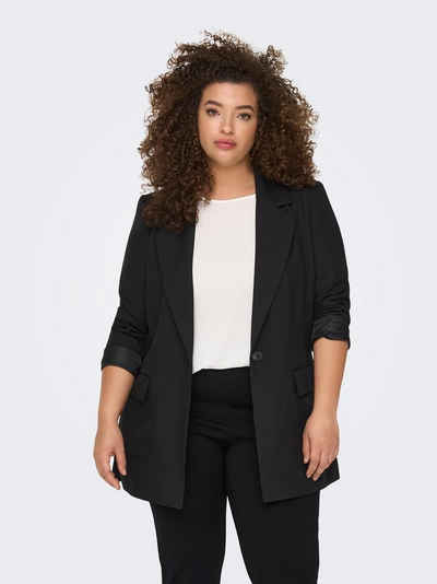 ONLY CARMAKOMA Jackenblazer Oversized Blazer Übergröße Business Cardigan Plus Size CARTHEA (regular fit) 4810 in Schwarz